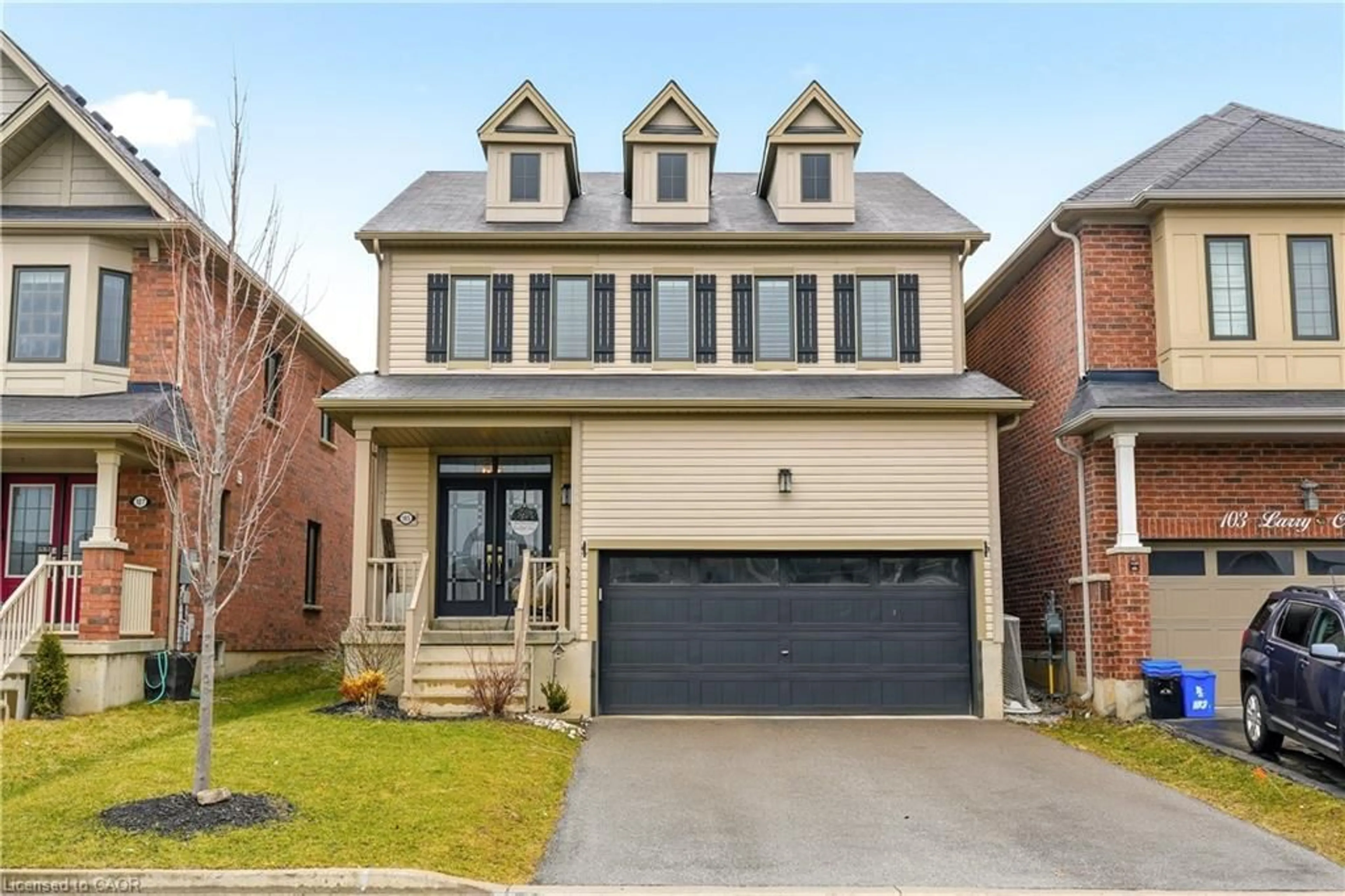 Home with brick exterior material, street for 105 Larry Cres, Caledonia Ontario N3W 0B2