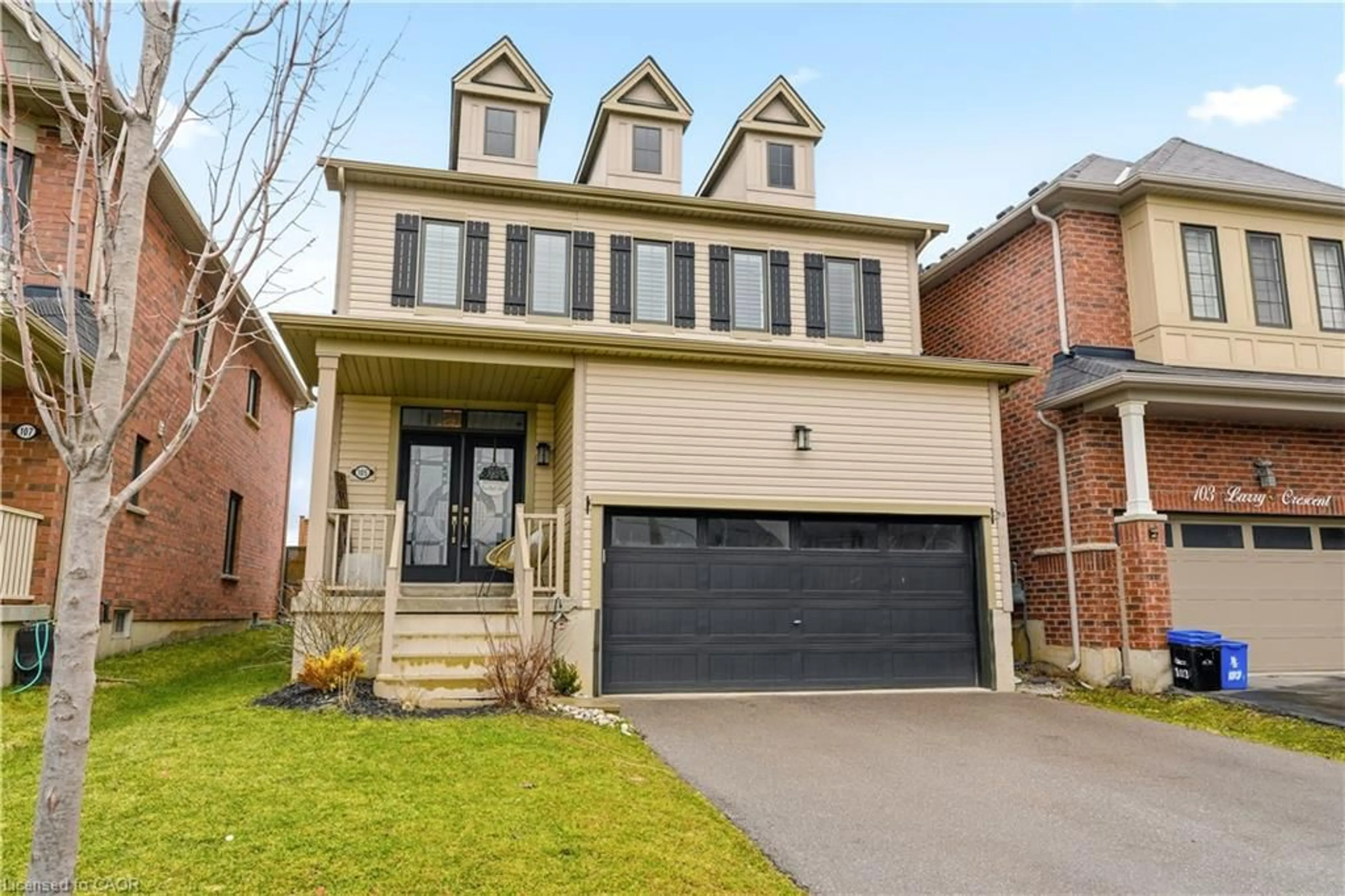 Home with brick exterior material, street for 105 Larry Cres, Caledonia Ontario N3W 0B2