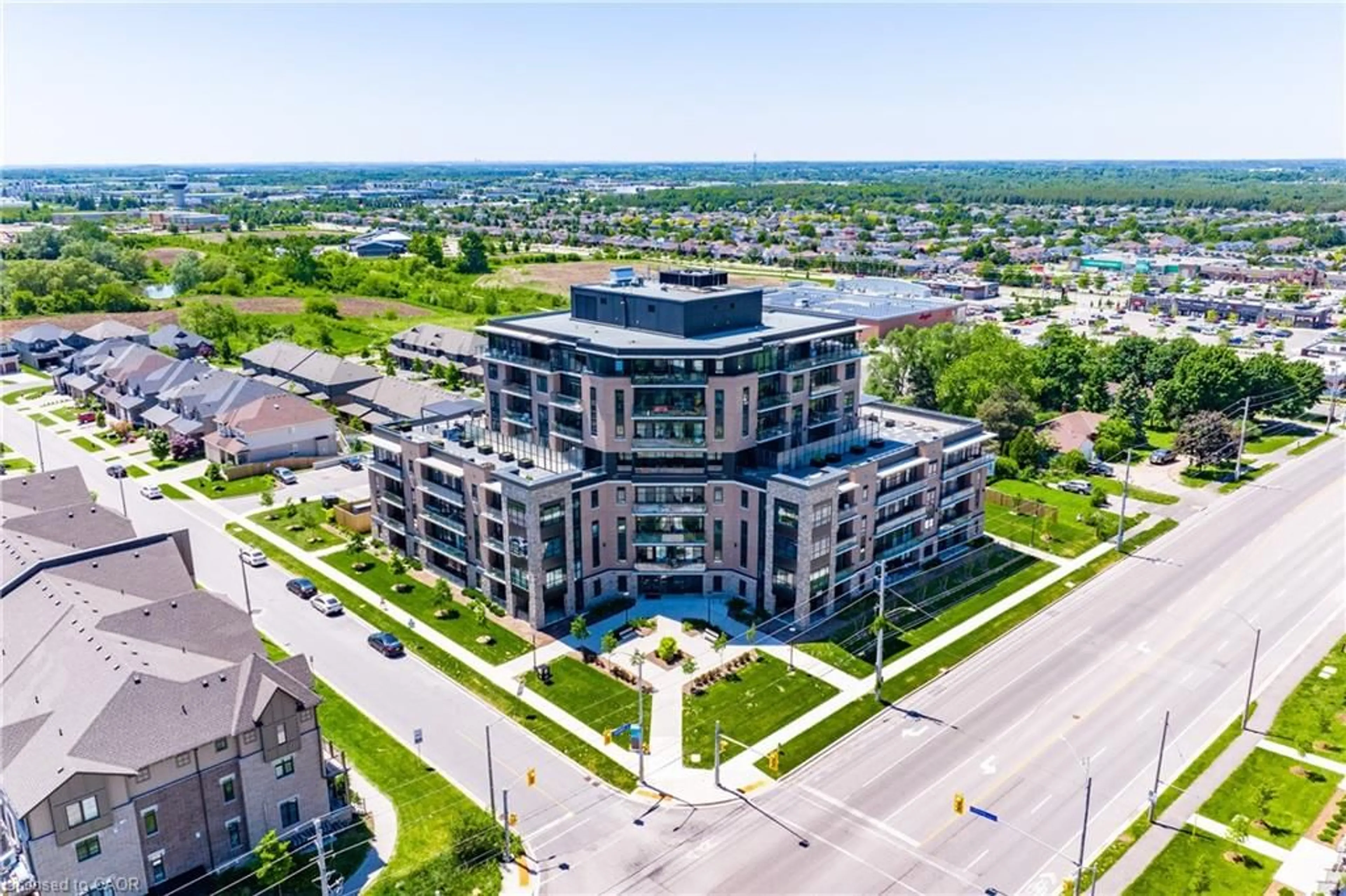 A pic from outside/outdoor area/front of a property/back of a property/a pic from drone, building for 332 Gosling Gdns #805, Guelph Ontario N1H 3A1