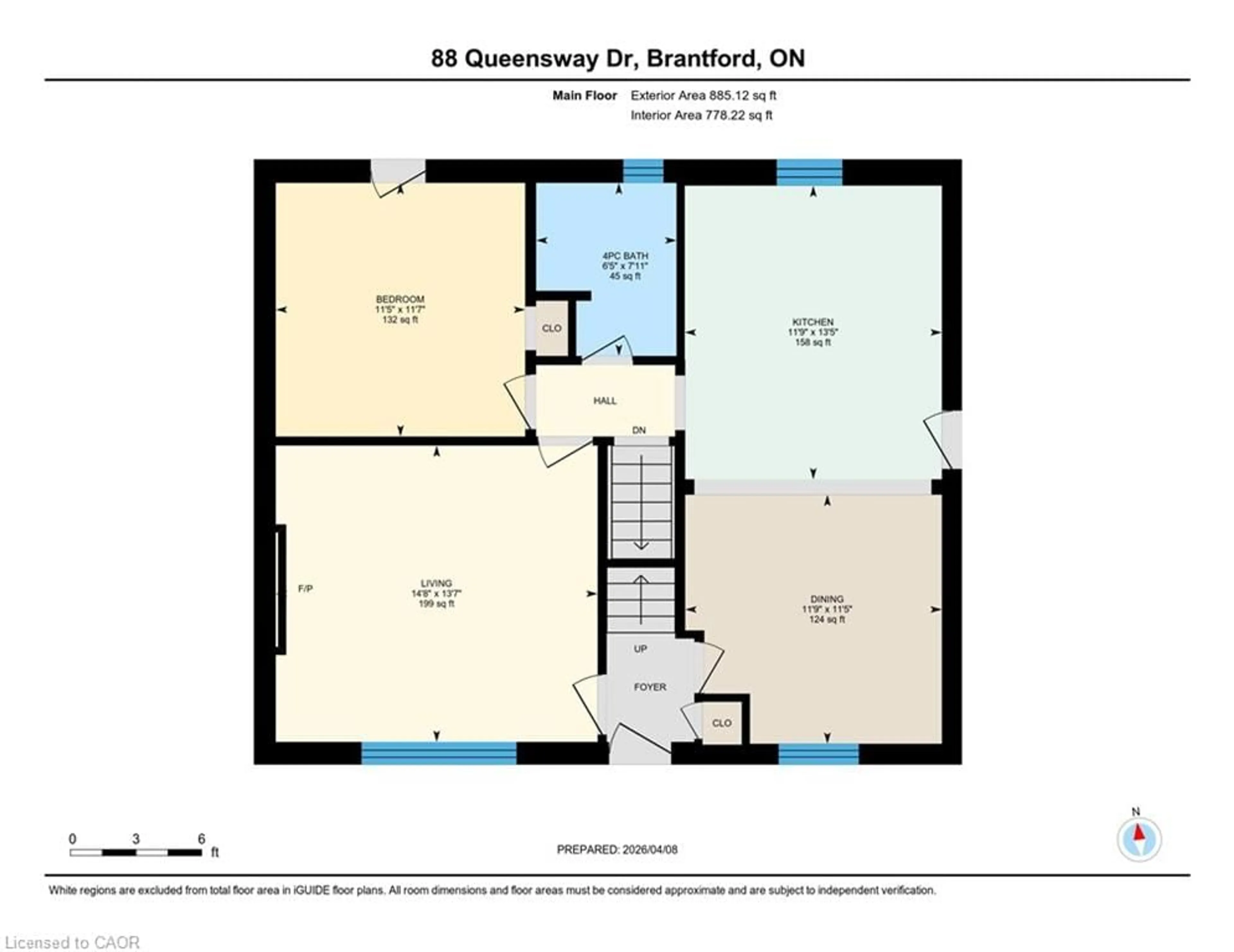Floor plan for 88 Queensway Dr, Brantford Ontario N3R 4W9