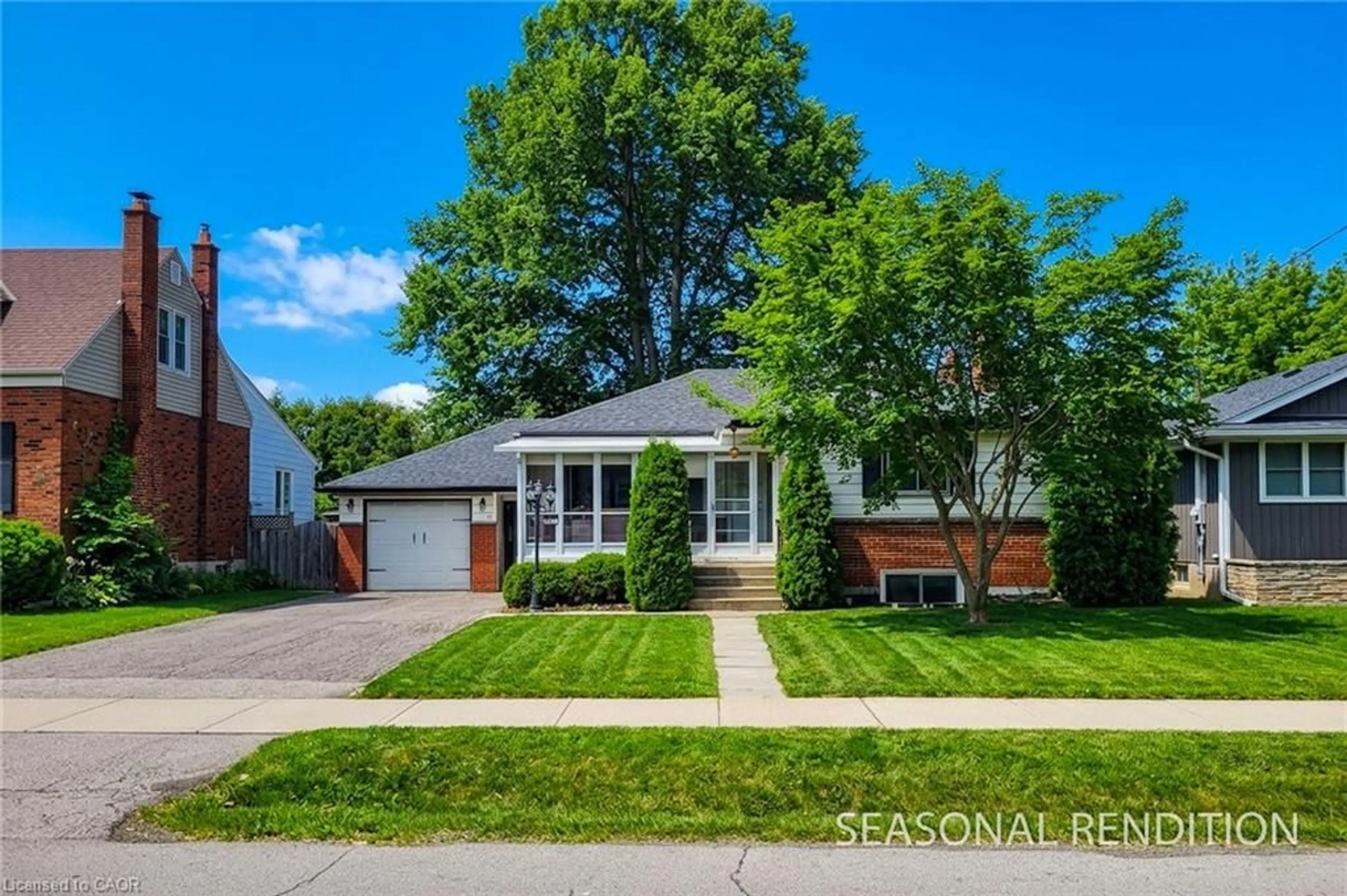 Home with brick exterior material, street for 11 Collegiate Ave, Stoney Creek Ontario L8G 3K9