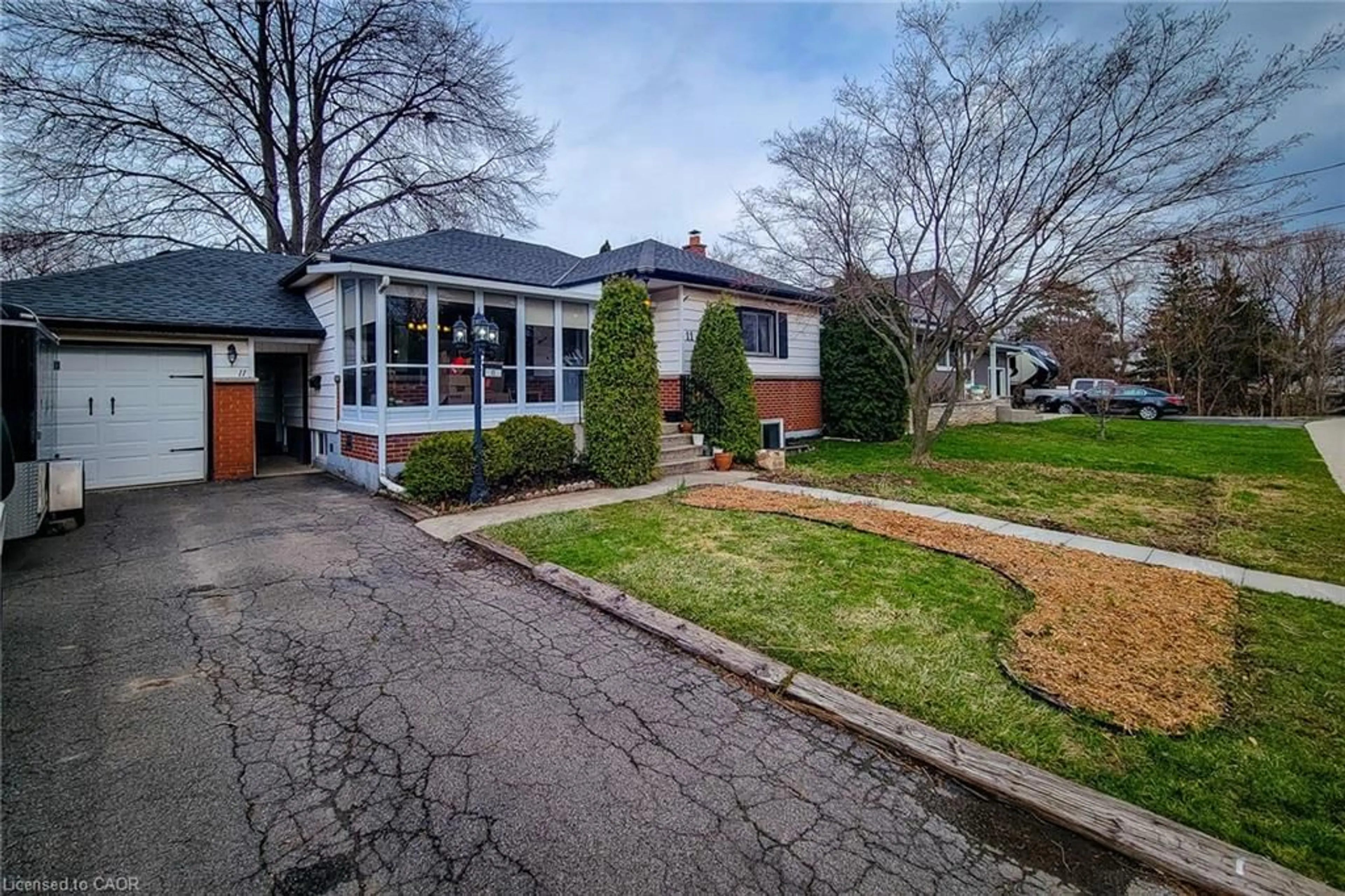 Home with brick exterior material, street for 11 Collegiate Ave, Stoney Creek Ontario L8G 3K9