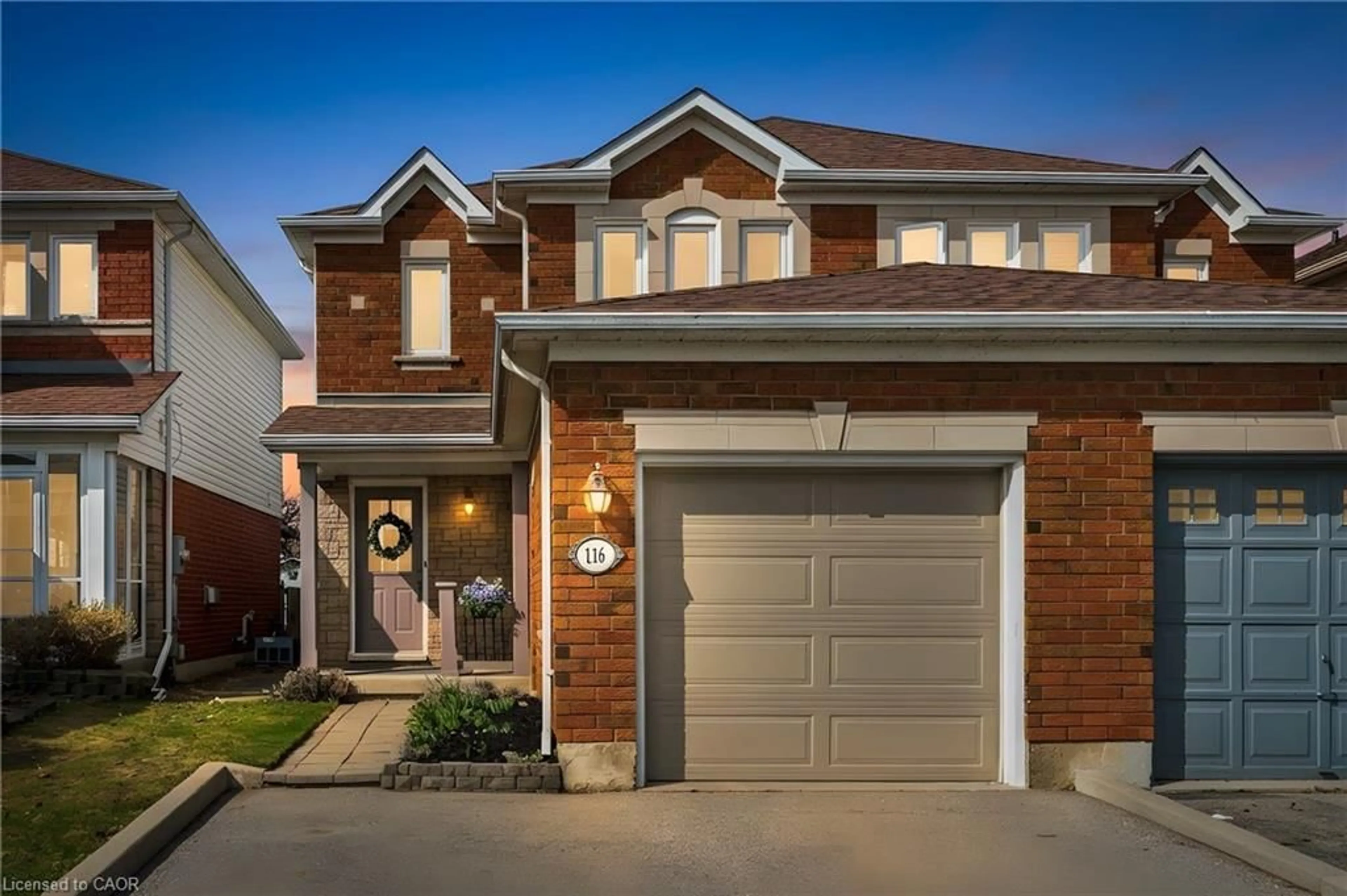 Home with brick exterior material, street for 116 Essex Point Dr, Cambridge Ontario N1T 1W6