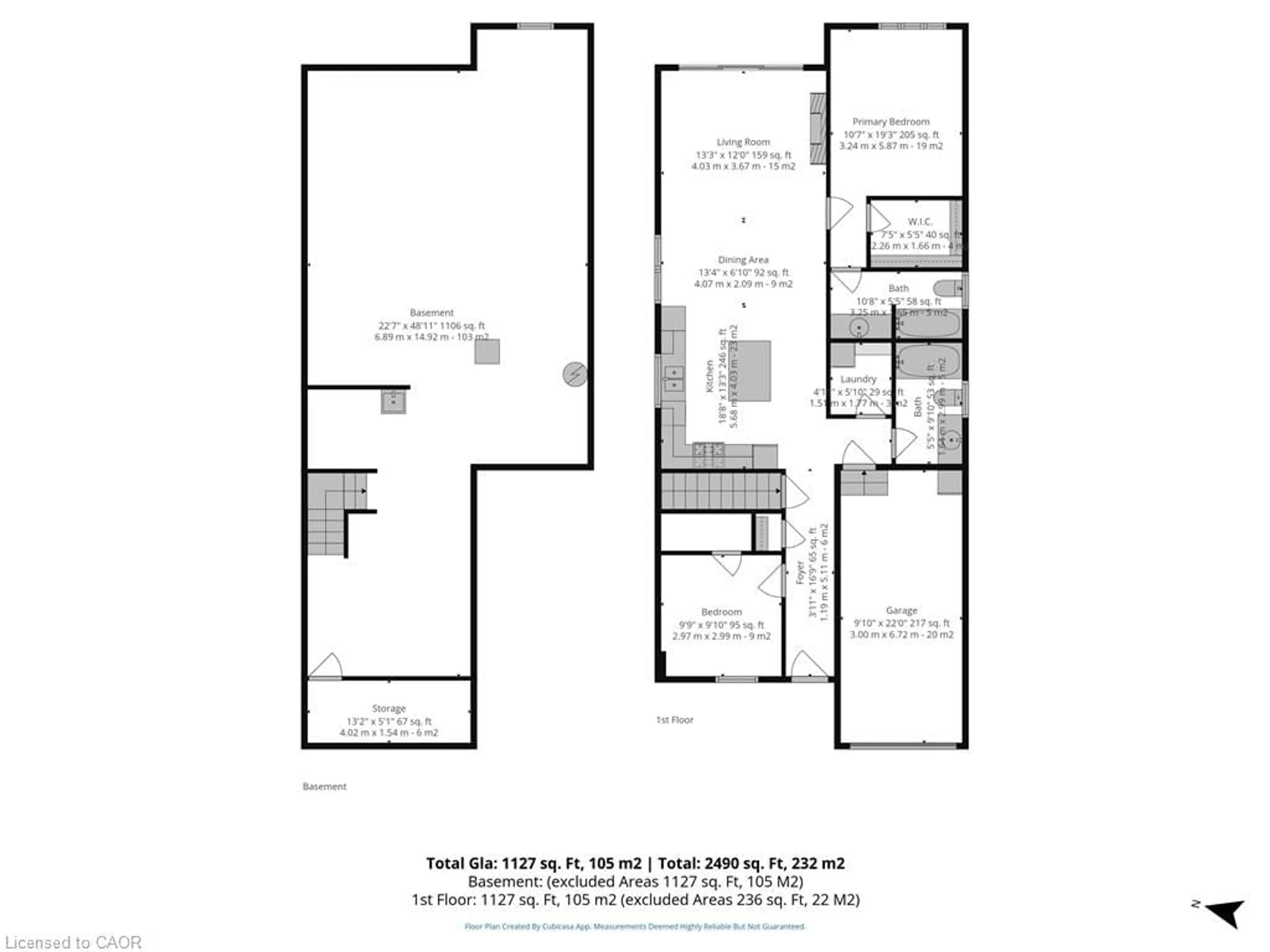 Floor plan for 183 Lafayette St, Jarvis Ontario N0A 1J0