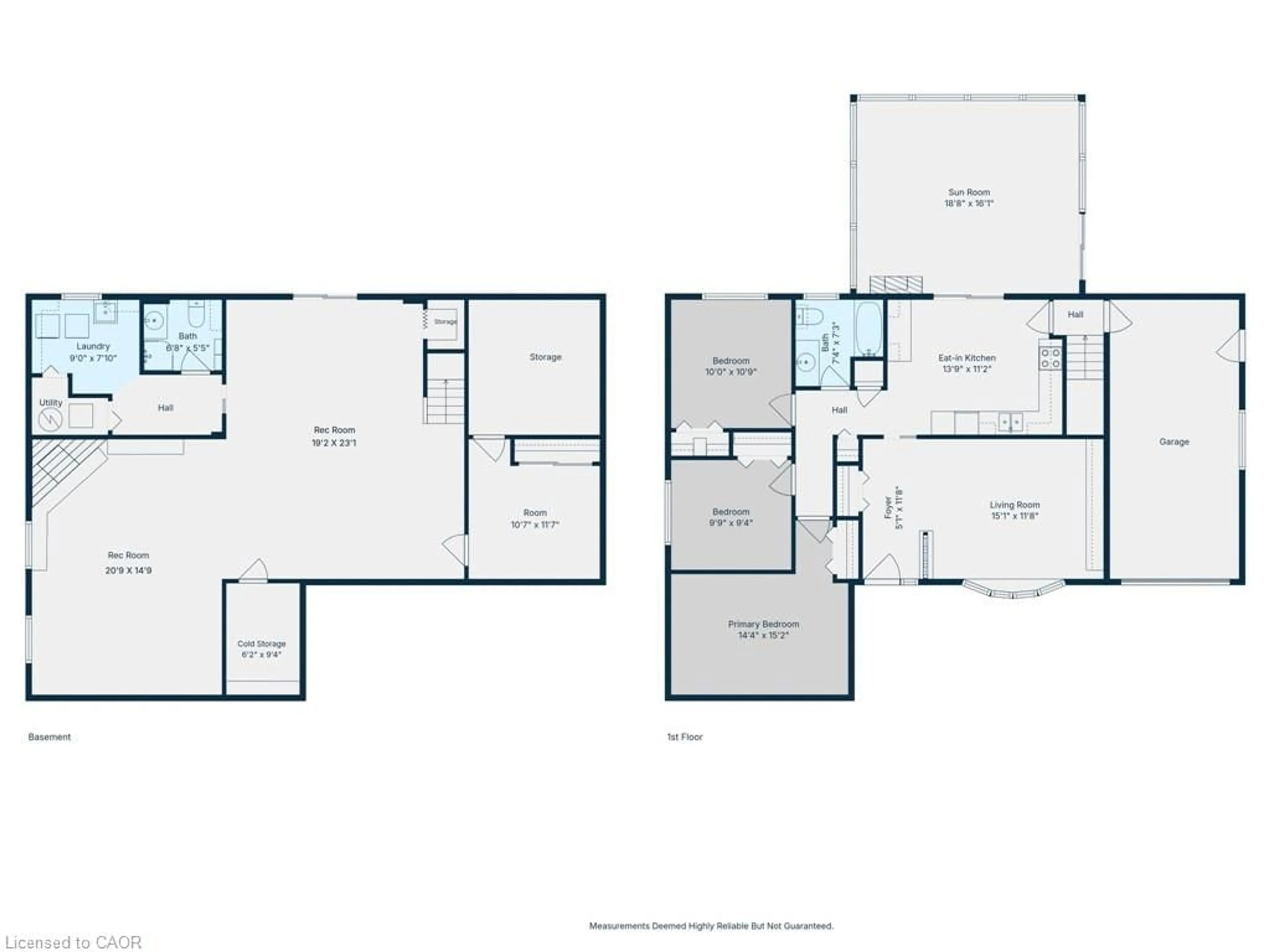 Floor plan for 106 Shea Cres, Kitchener Ontario N2E 1E8