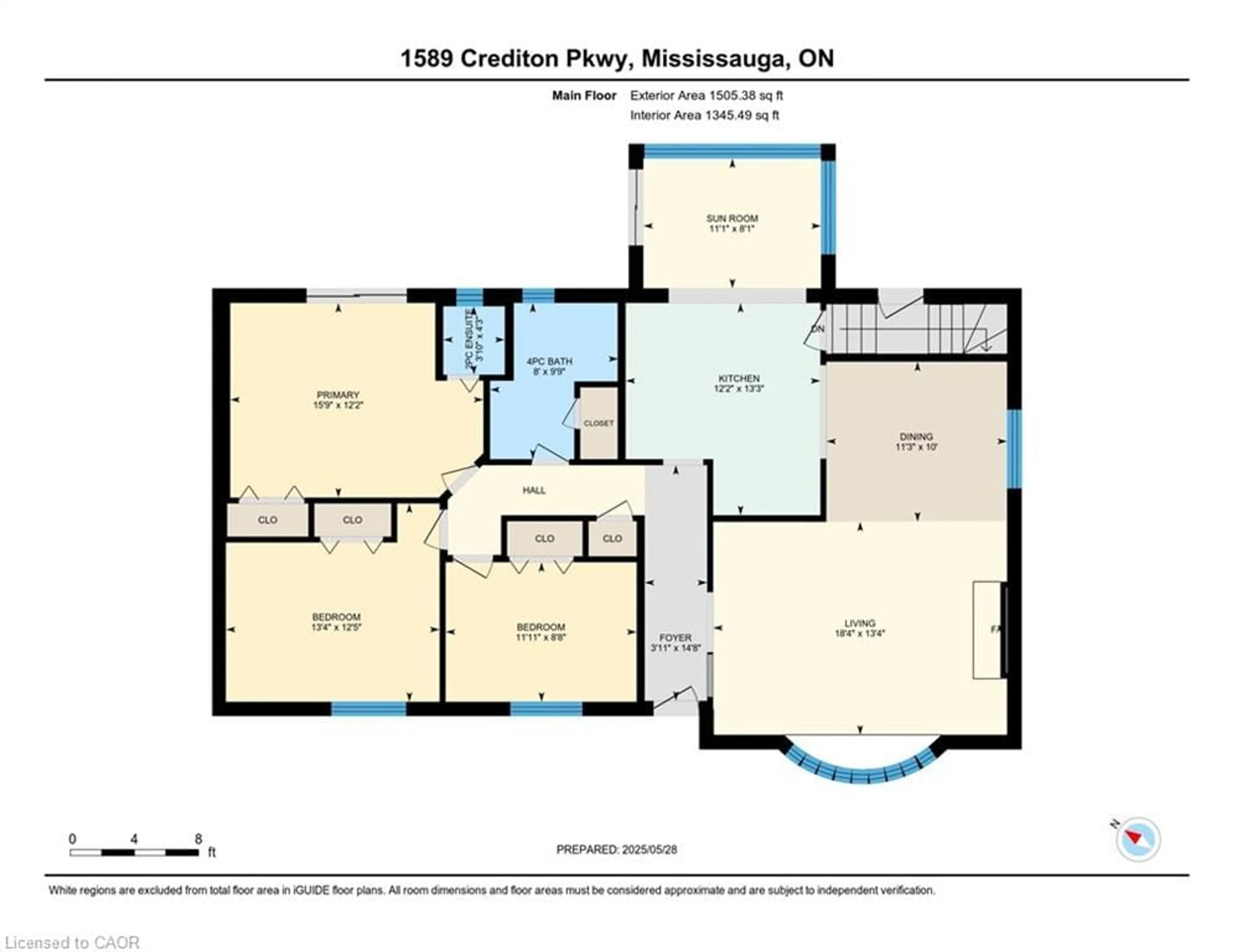 Floor plan for 1589 Crediton Pky, Mississauga Ontario L5G 3X2