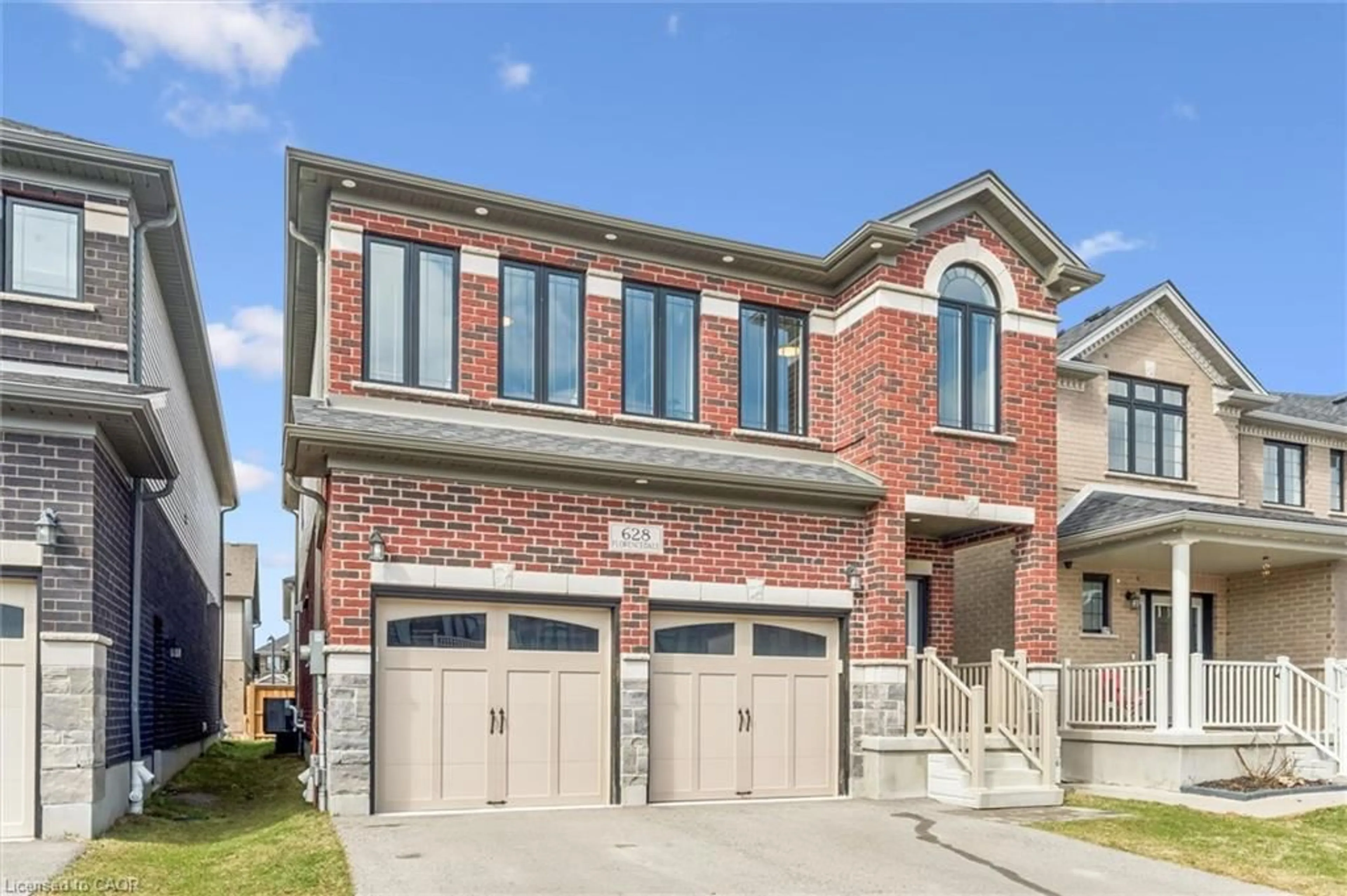 Home with brick exterior material, street for 628 Florencedale Cres, Kitchener Ontario N2R 0N4