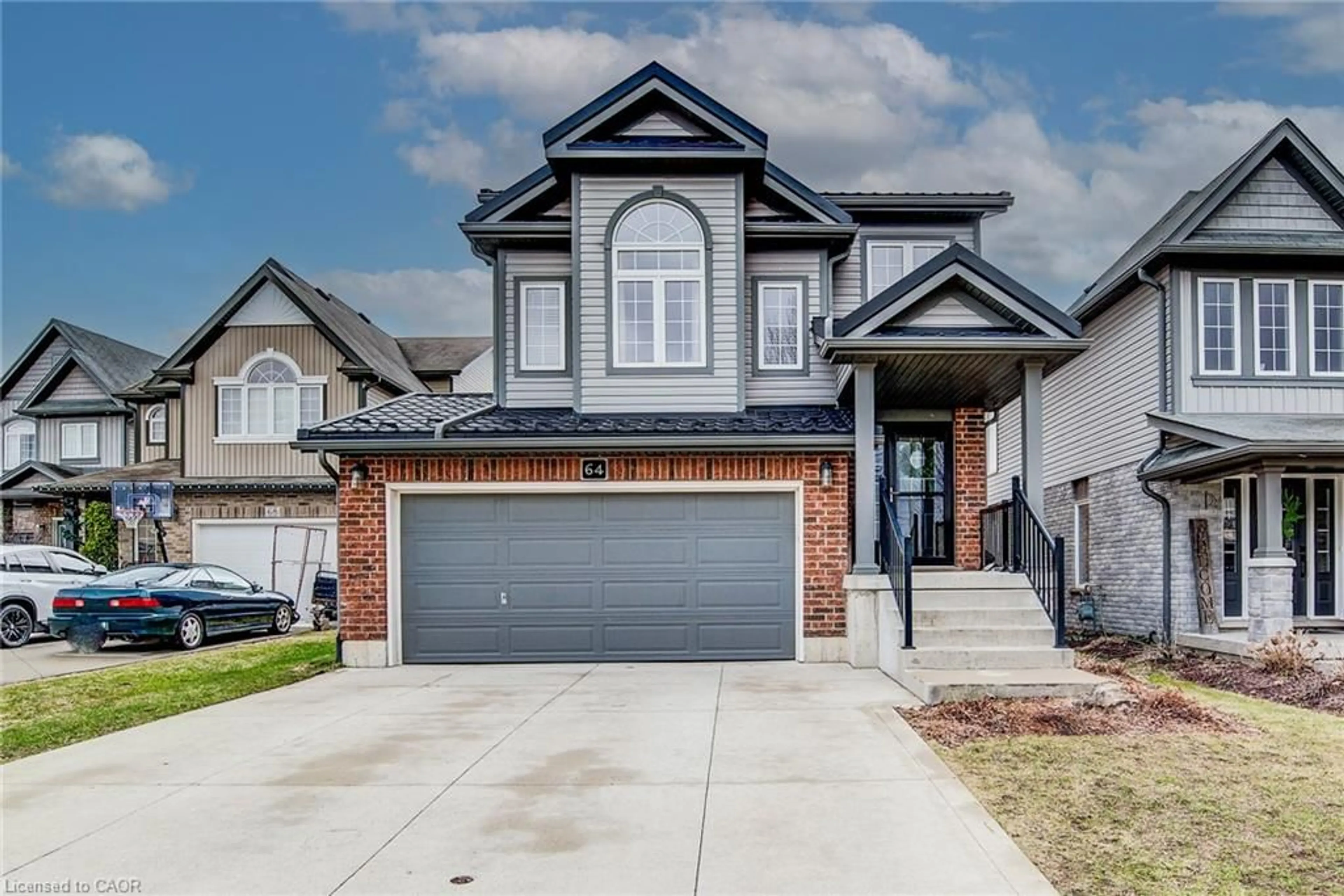 Home with brick exterior material, street for 64 Smith's Creek Dr, New Hamburg Ontario N3A 0B3