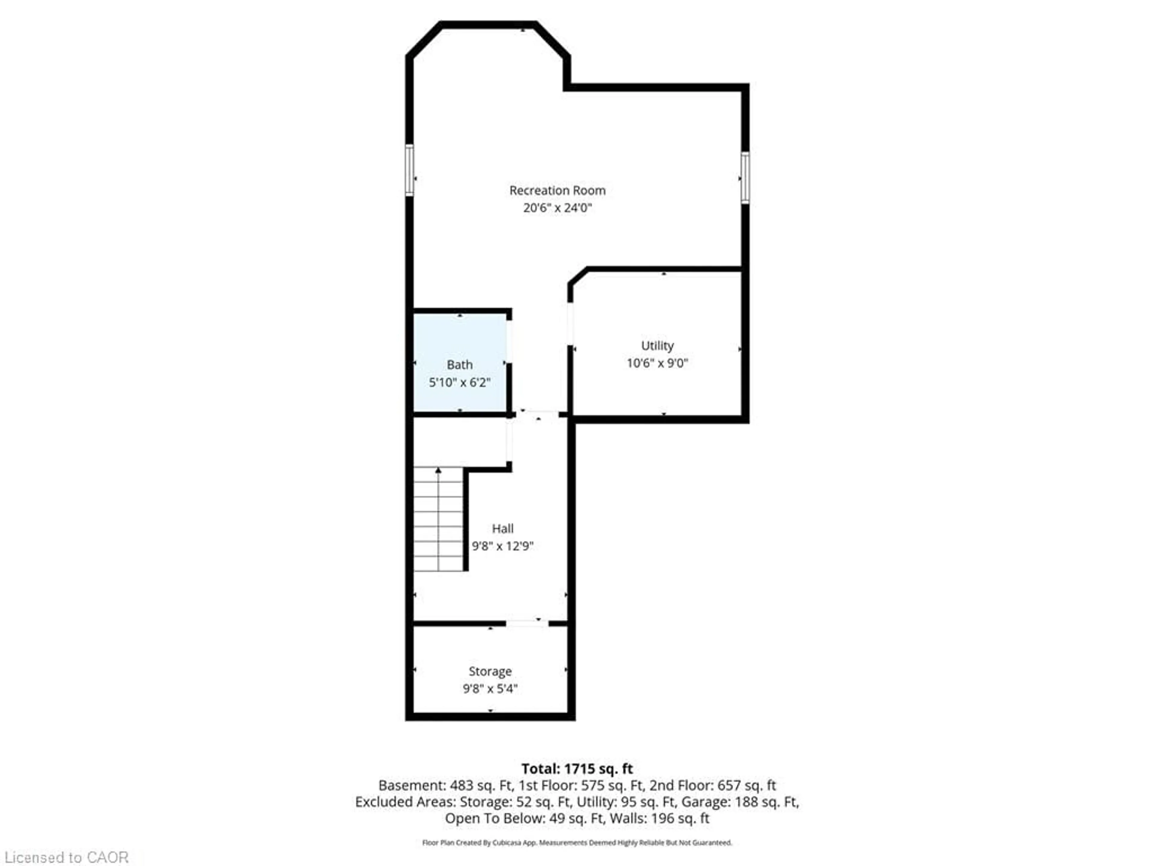 Floor plan for 104 Houghton St, Cambridge Ontario N3C 4L3