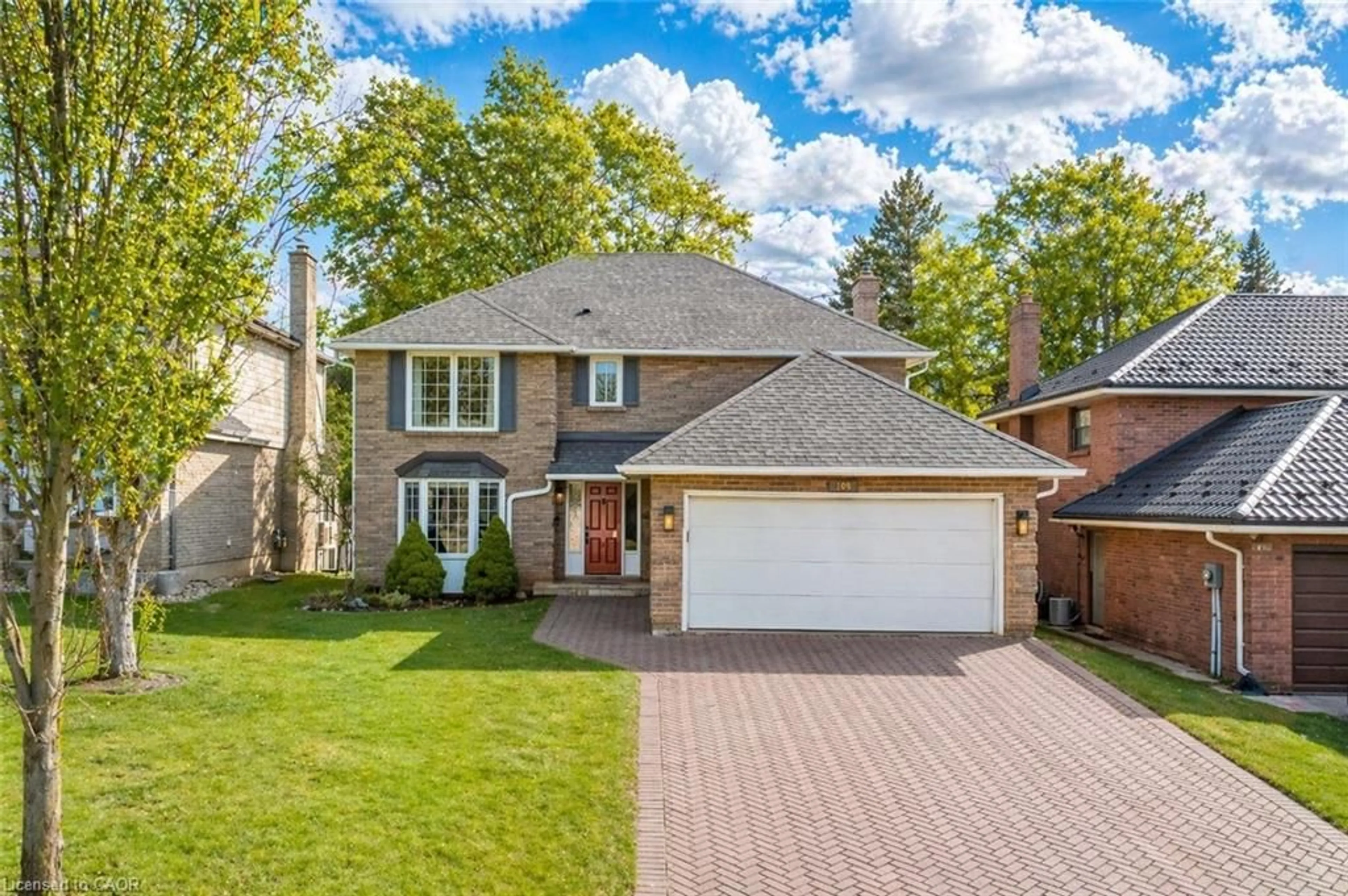 Home with brick exterior material, street for 109 Ashberry Pl, Waterloo Ontario N2T 1G8