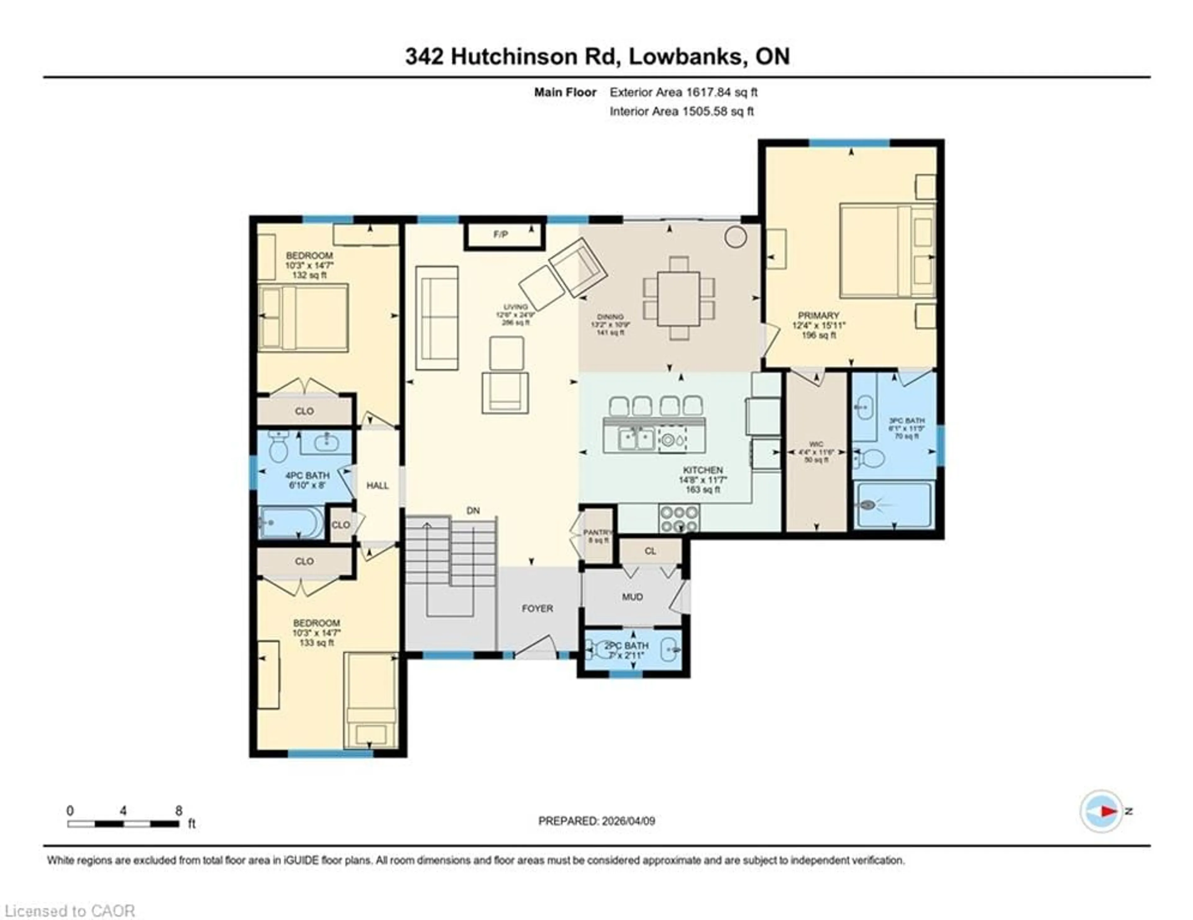 Floor plan for 342 Hutchinson Rd, Dunnville Ontario N0A 1K0