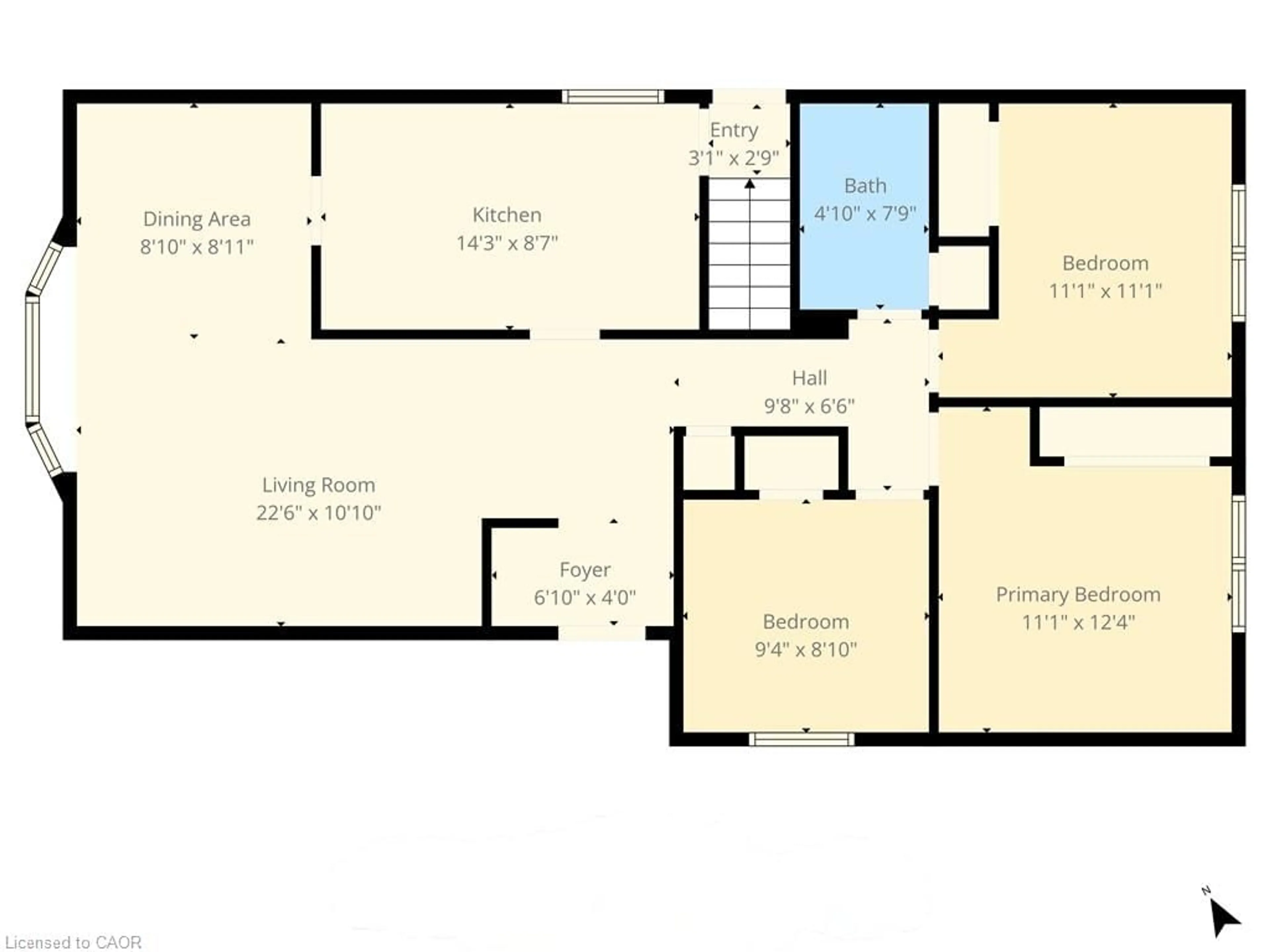 Floor plan for 148 Gordon Drummond Ave, Hamilton Ontario L8J 1G3