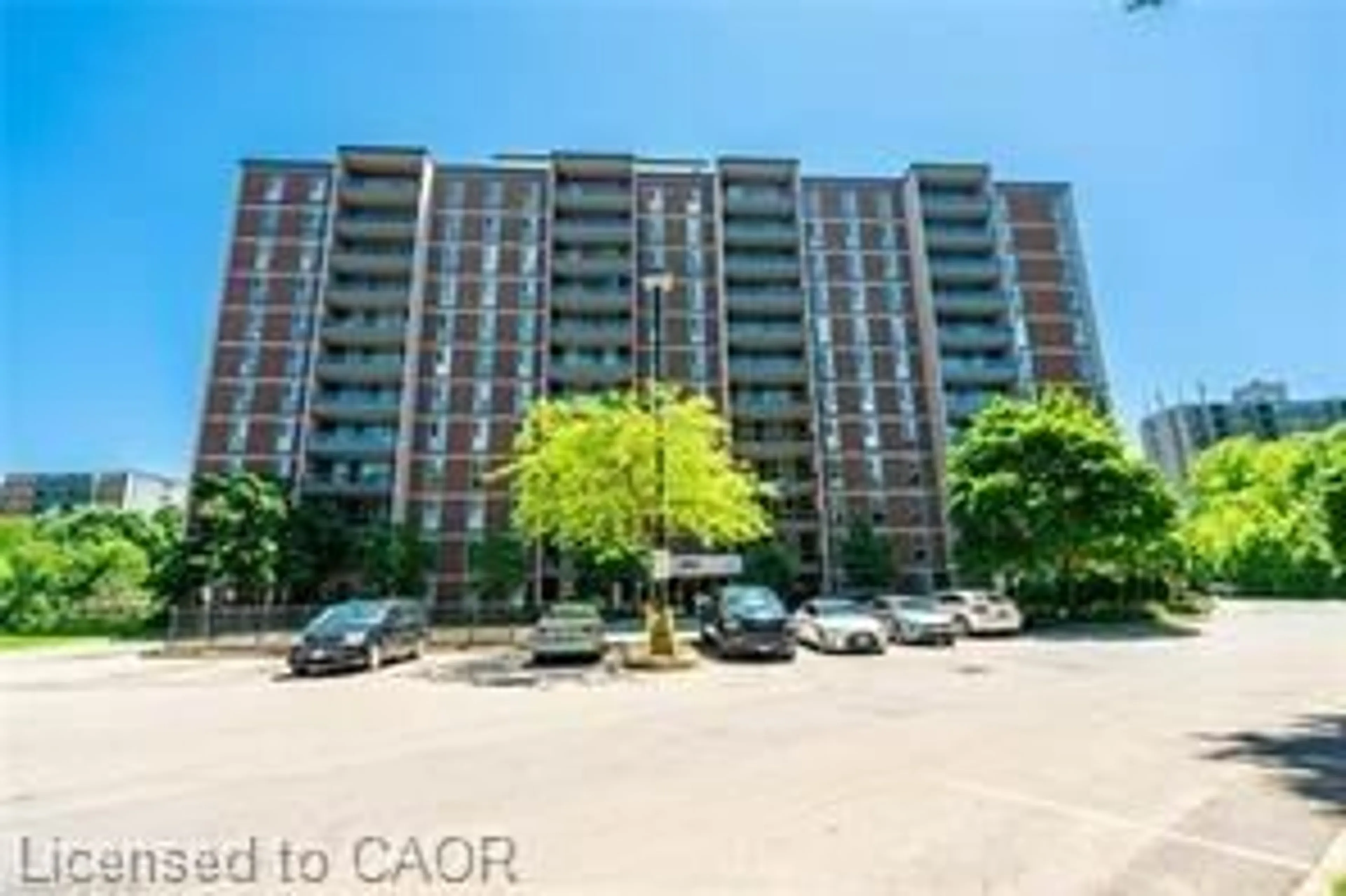 A pic from outside/outdoor area/front of a property/back of a property/a pic from drone, city buildings view from balcony for 1964 Main St #802, Hamilton Ontario L8S 1J5