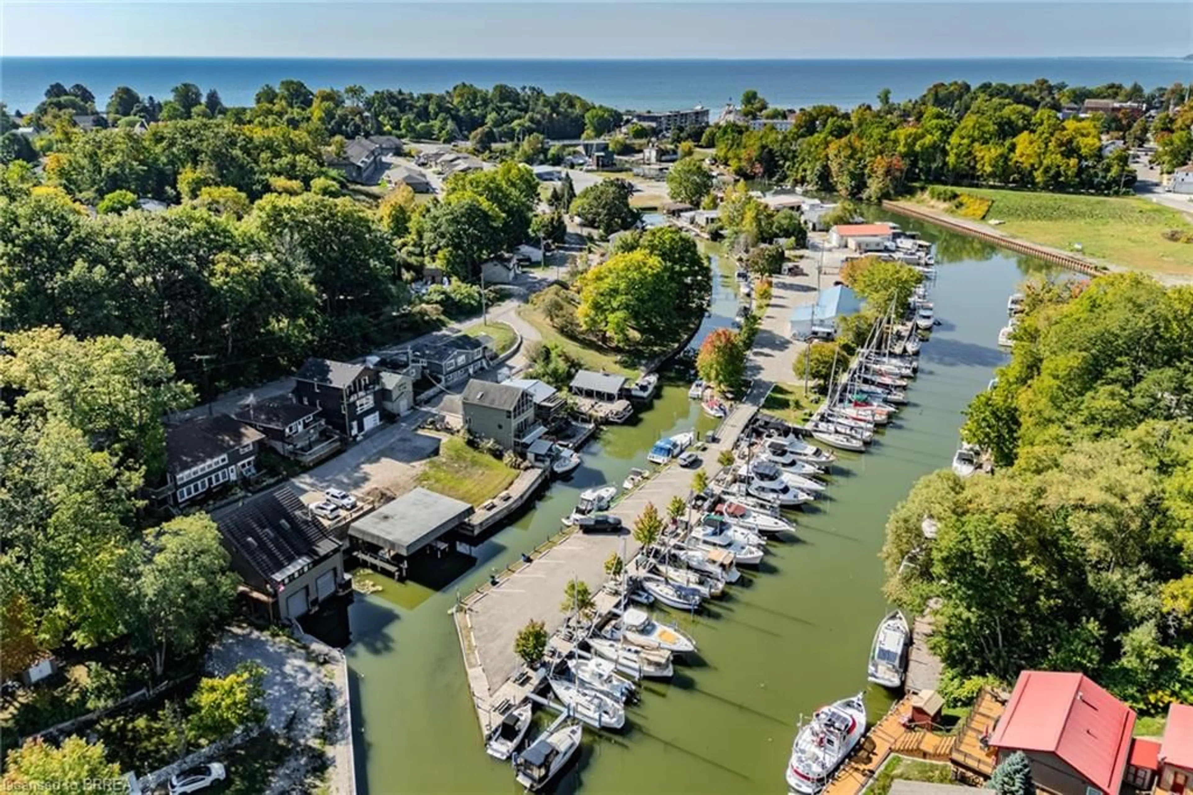 A pic from outside/outdoor area/front of a property/back of a property/a pic from drone, water/lake/river/ocean view for LOT 2 Douglas St, Port Dover Ontario N0A 1N7