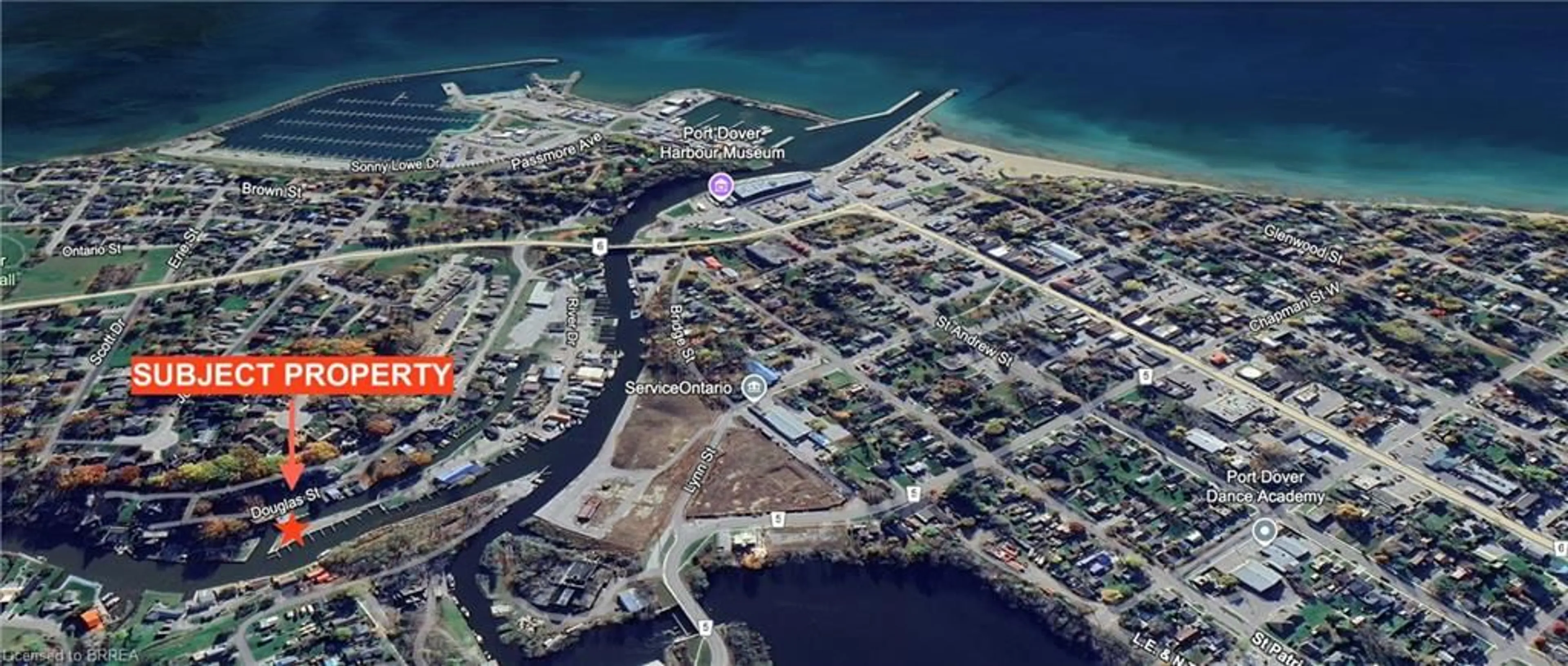 Picture of a map for LOT 1 Douglas St, Port Dover Ontario N0A 1N7