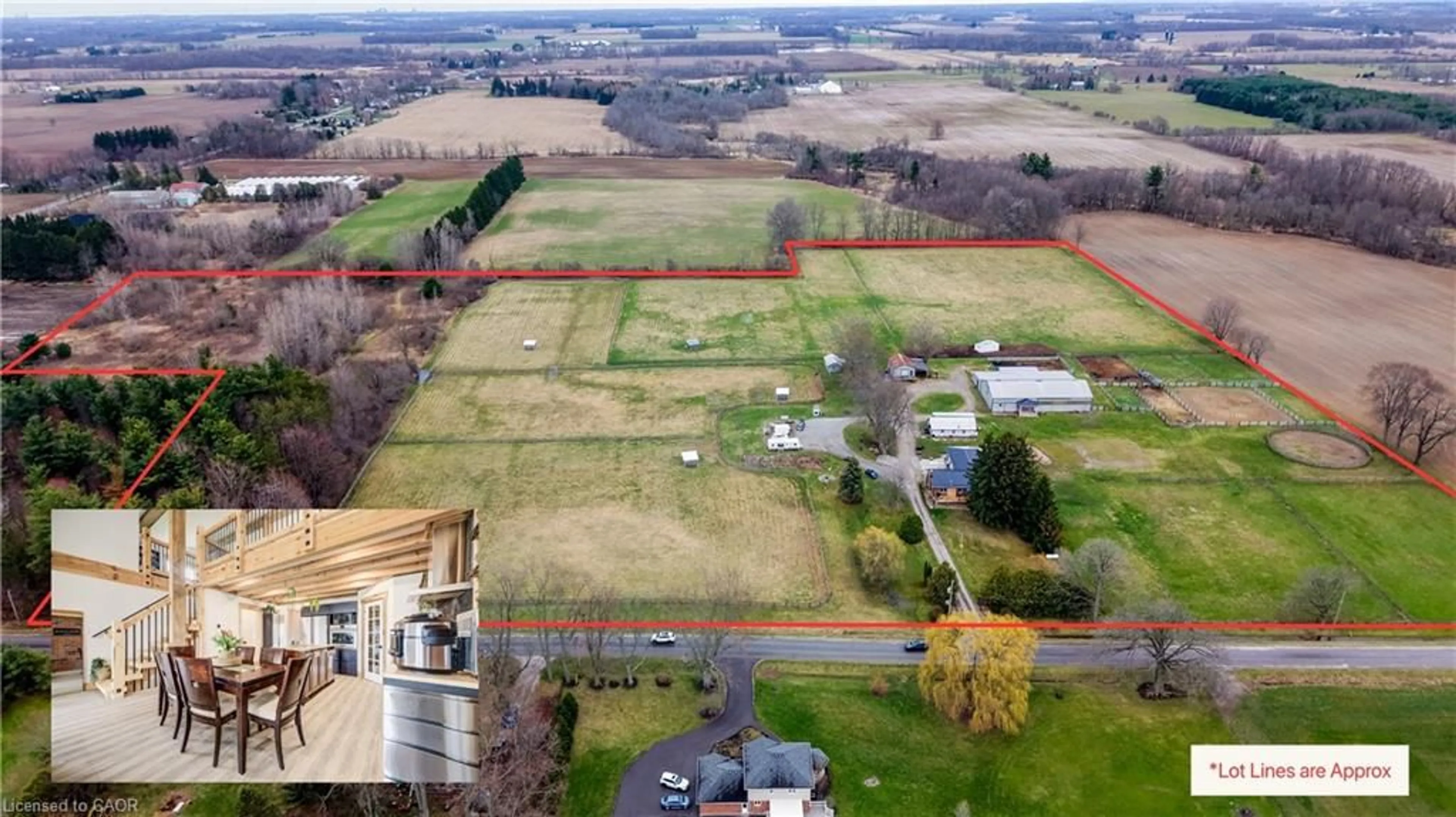 A pic from outside/outdoor area/front of a property/back of a property/a pic from drone, mountain view for 1372 Conc 8 Townsend, Waterford Ontario N0E 1Y0