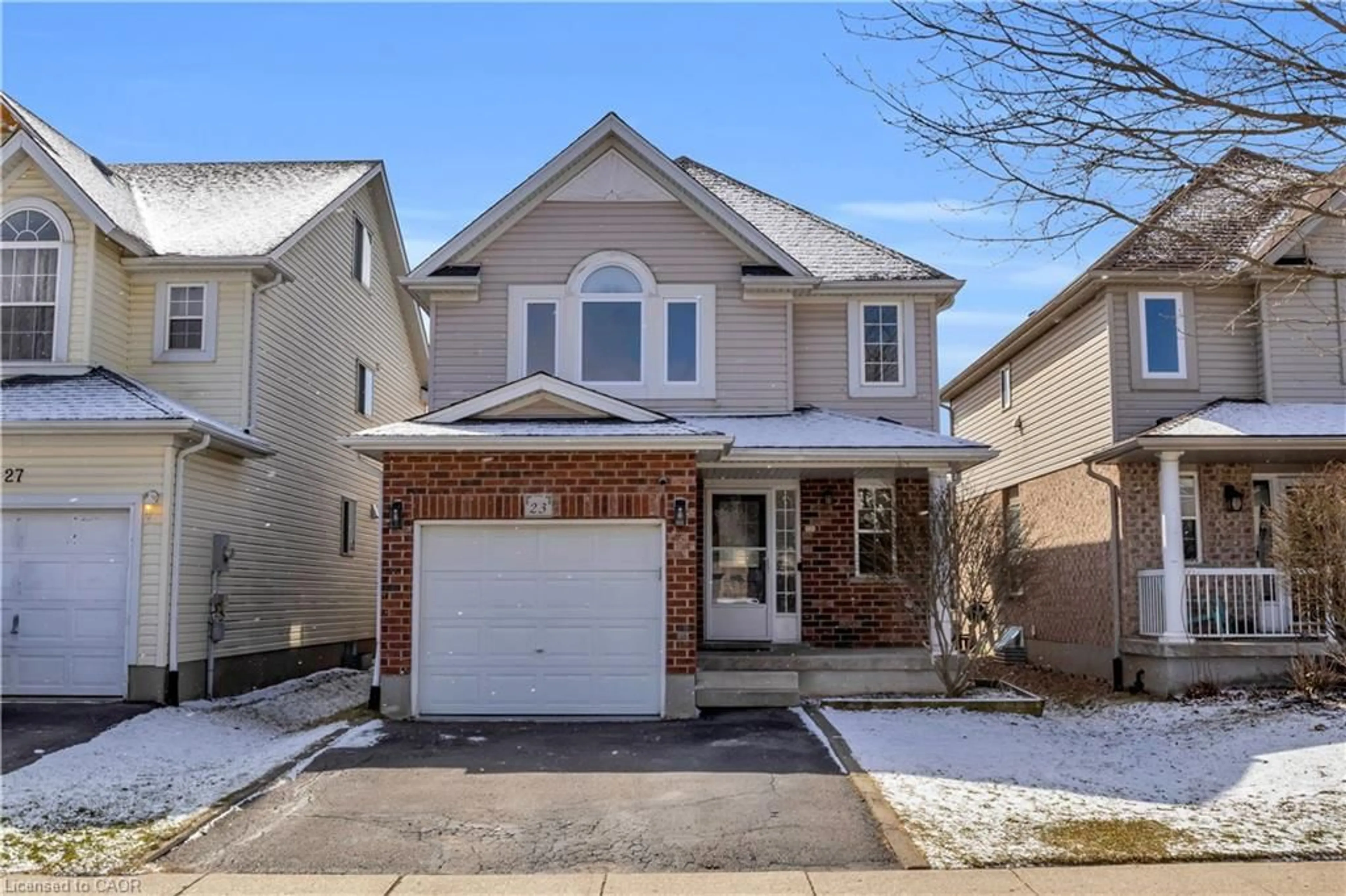 Home with brick exterior material, street for 23 Maryann Price Lane, Cambridge Ontario N3C 4K6