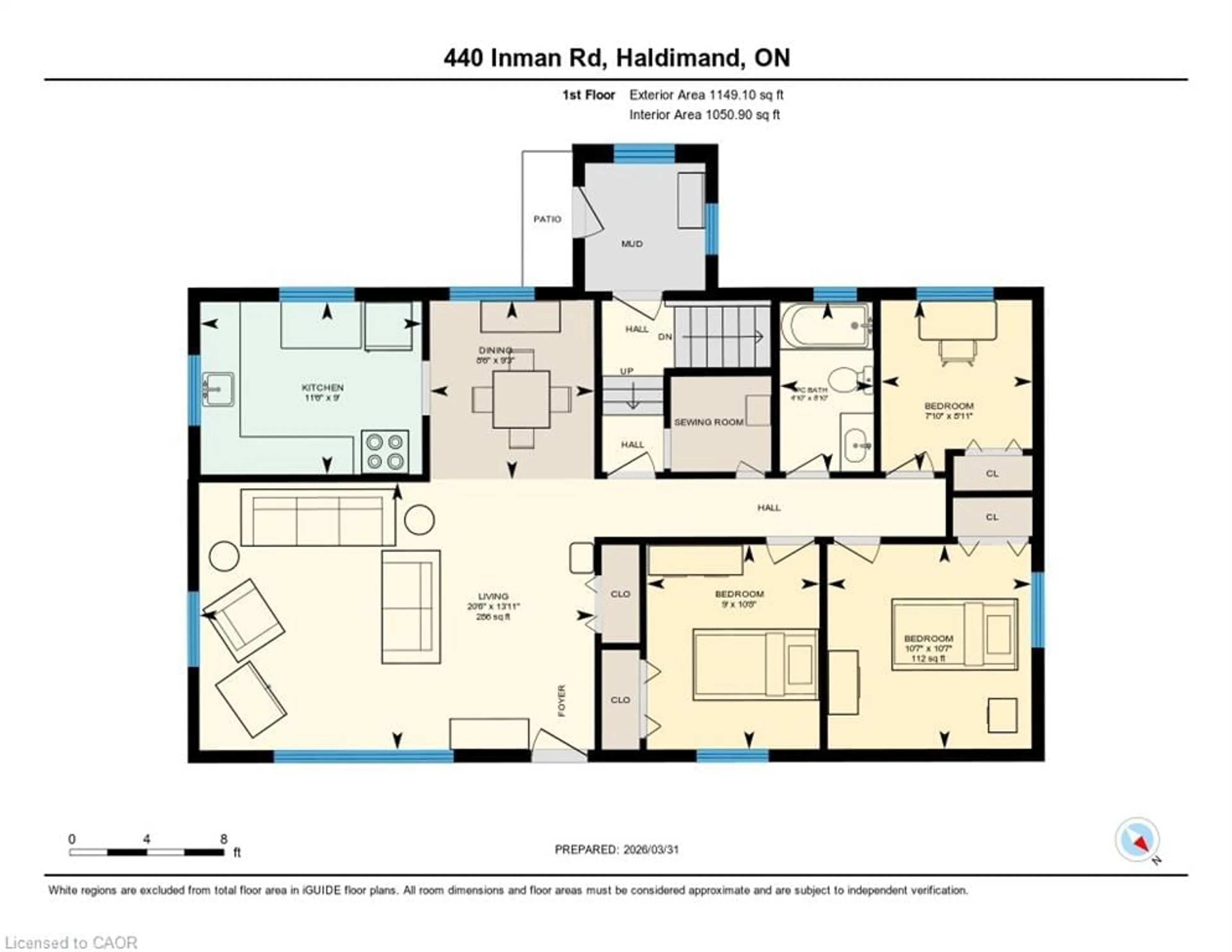 Floor plan for 440 Inman Rd, Dunnville Ontario N1A 2W5