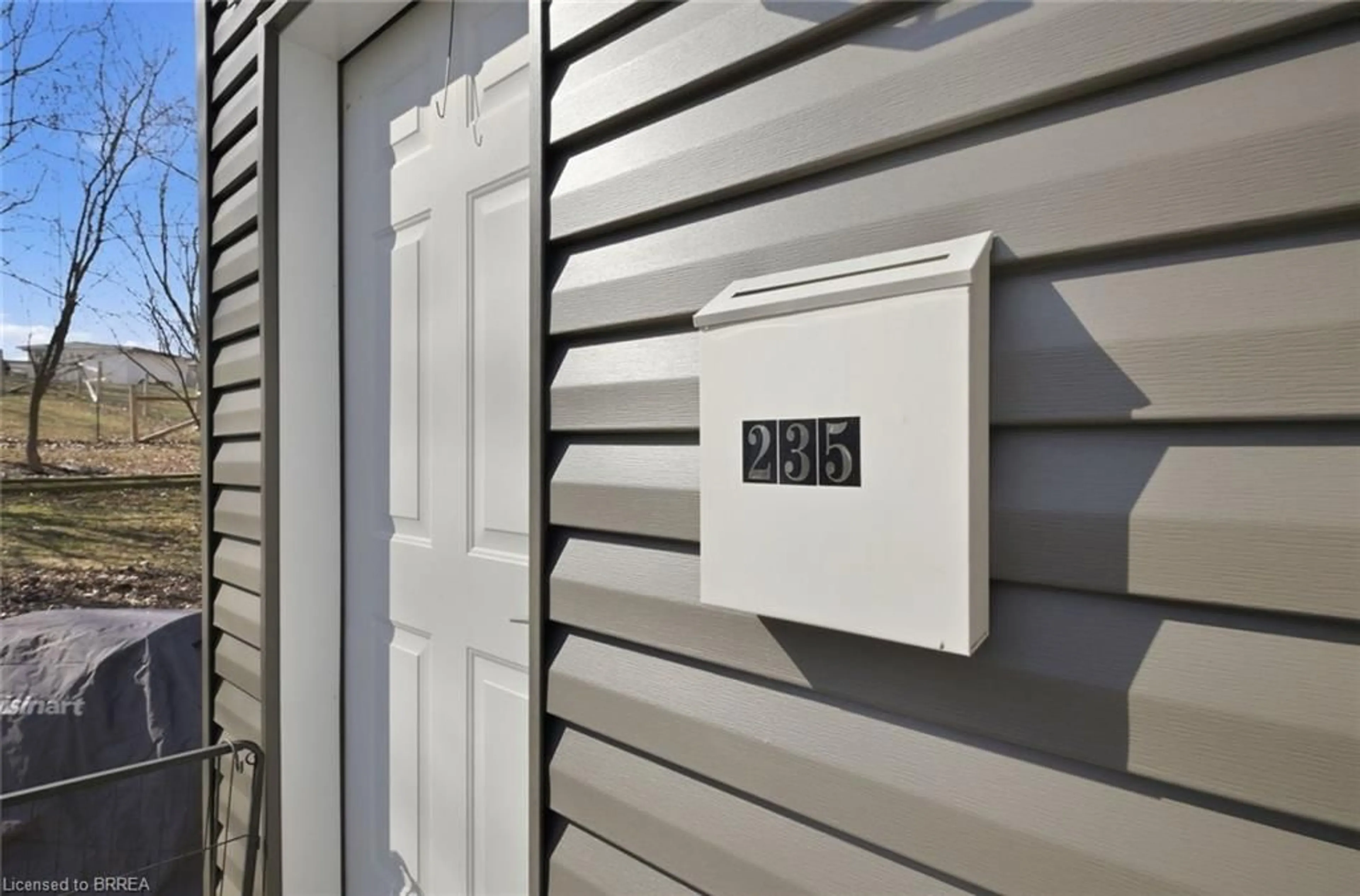 Home with vinyl exterior material, street for 99 Fourth Concession Rd #235, Burford Ontario N0E 1A0