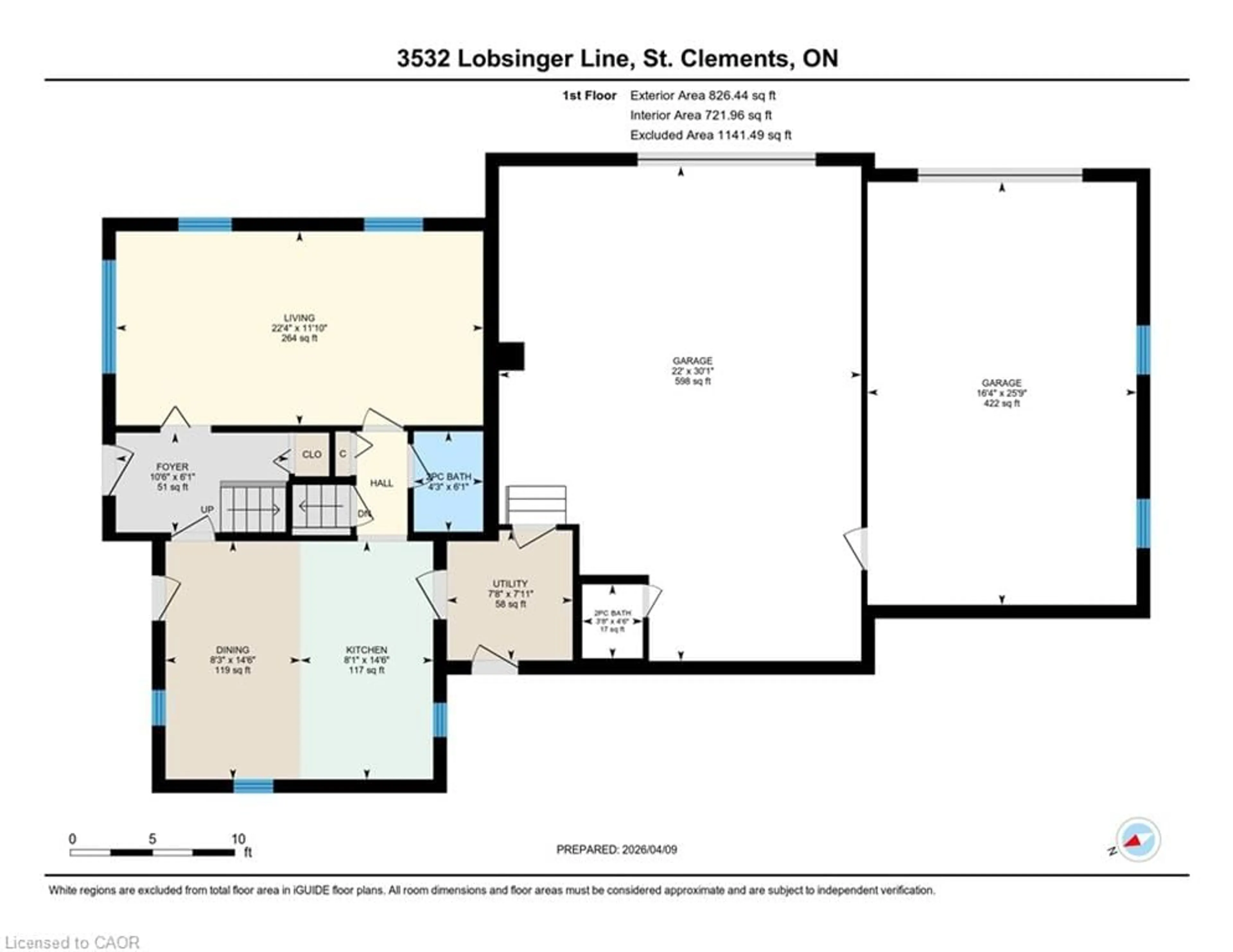 Floor plan for 3532 Lobsinger Line, St. Clements Ontario N0B 2M0