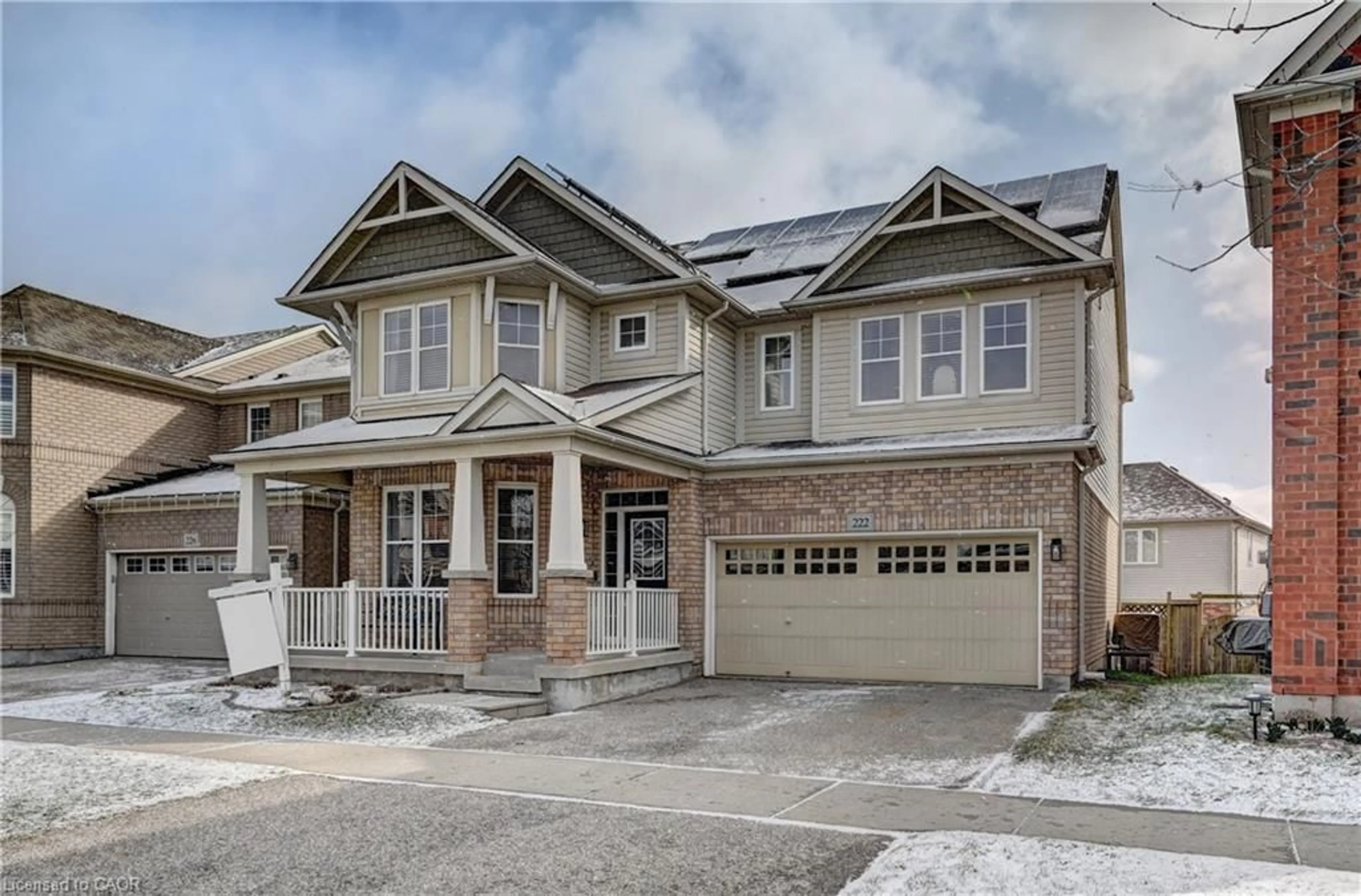 Home with brick exterior material, street for 222 Baldwin Dr, Cambridge Ontario N3C 0B3