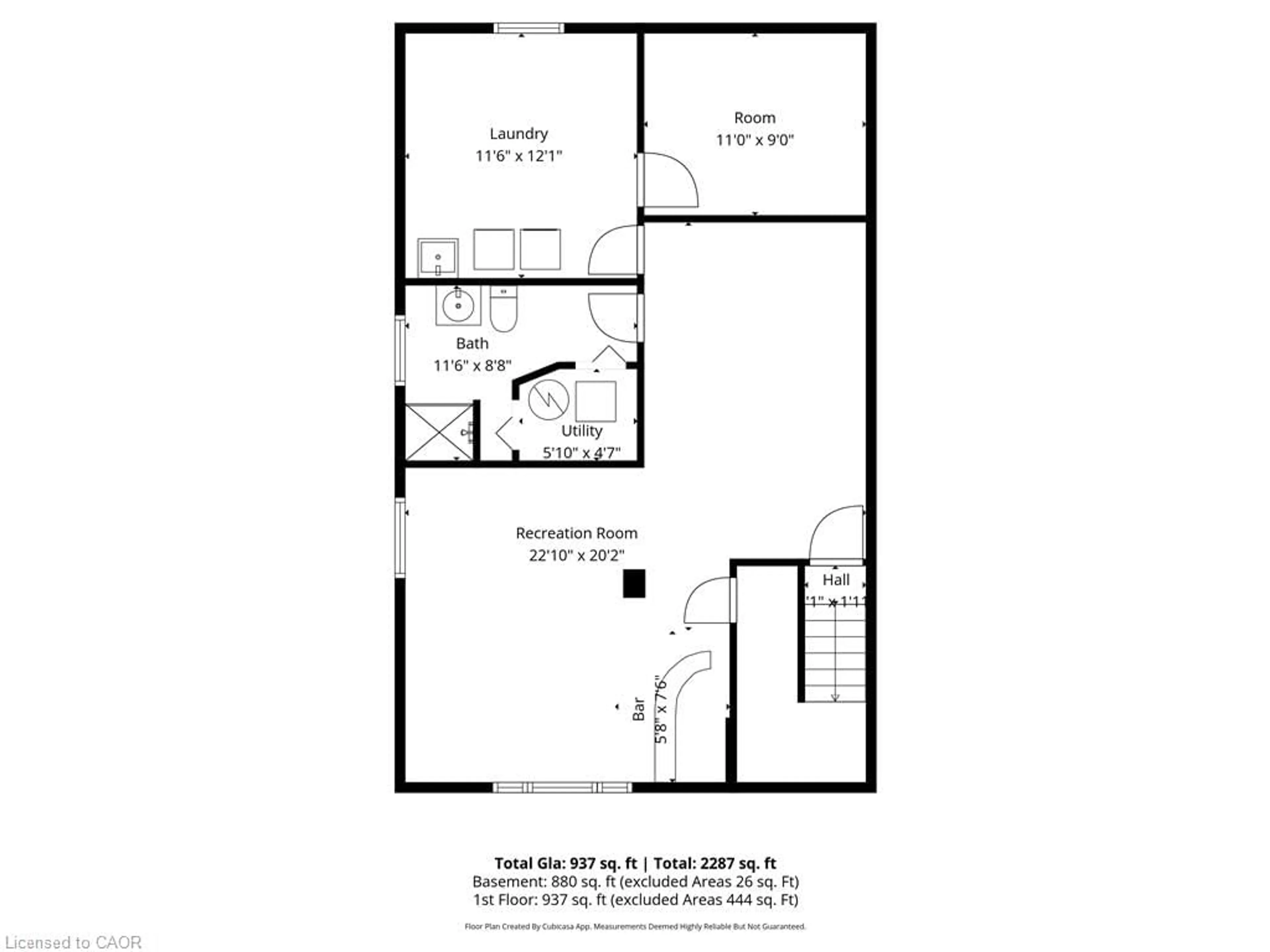 Floor plan for 99 Wellington St, Waterford Ontario N0E 1Y0