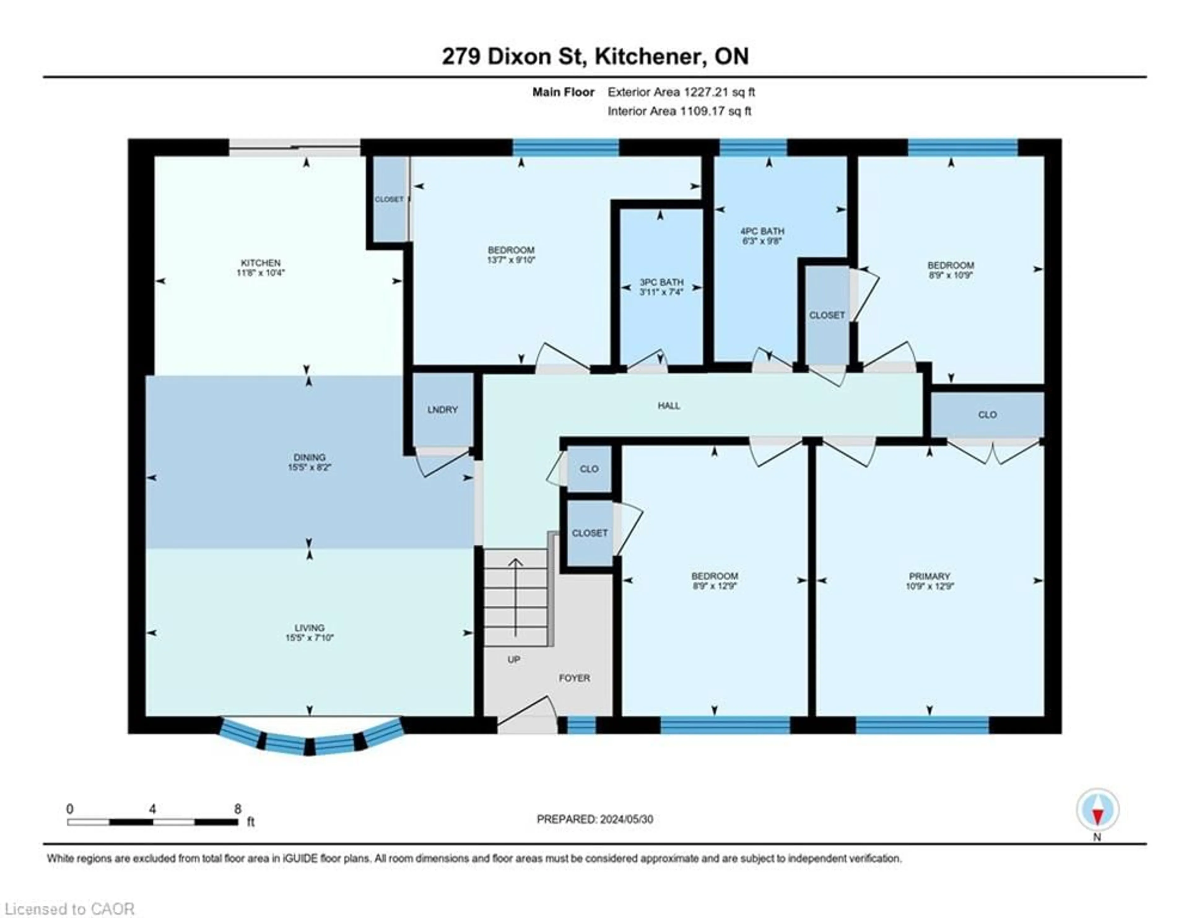 Floor plan for 279 Dixon St, Kitchener Ontario N2G 3G1