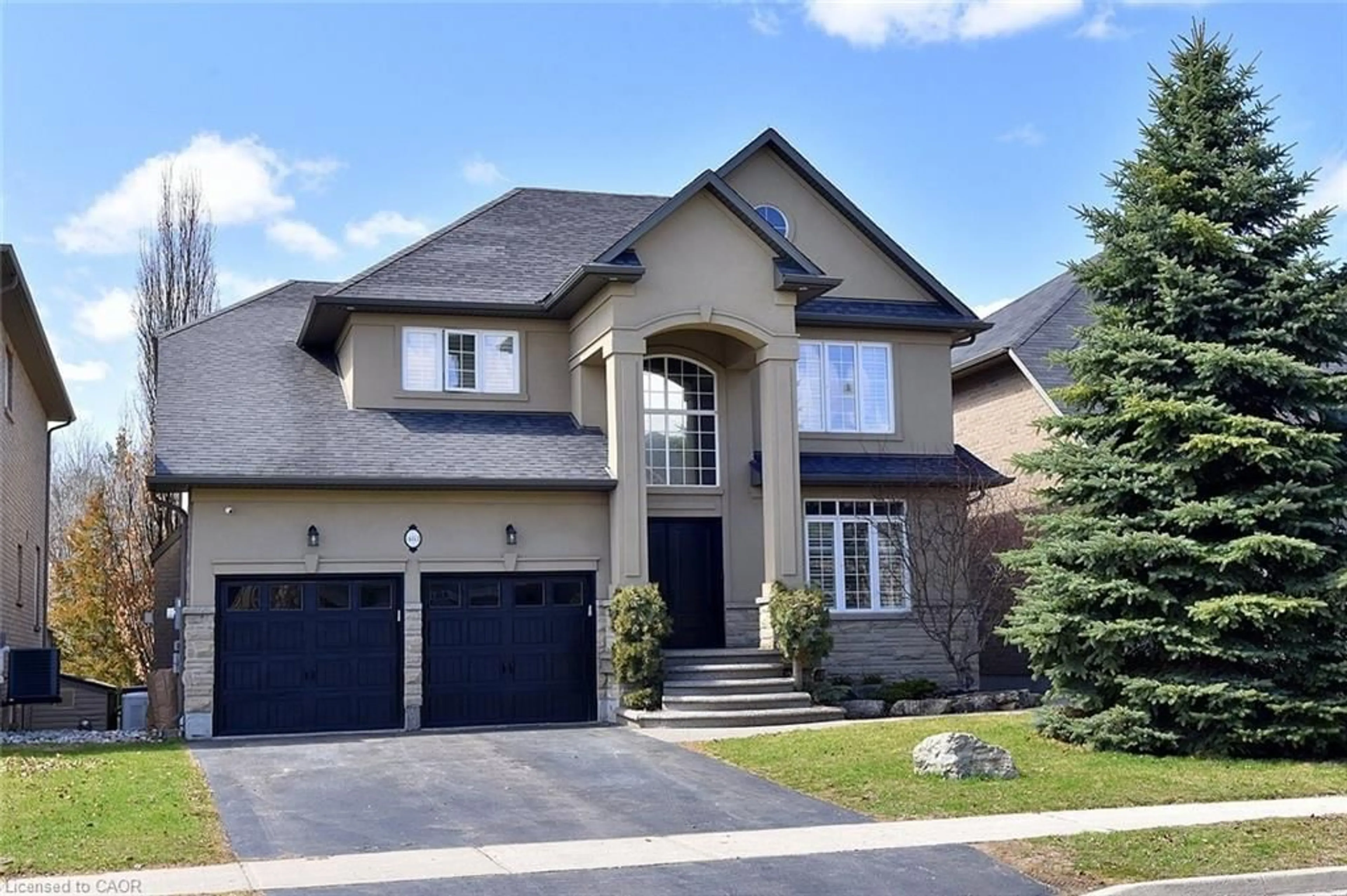 Home with brick exterior material, street for 483 Valridge Dr, Ancaster Ontario L9G 0B2