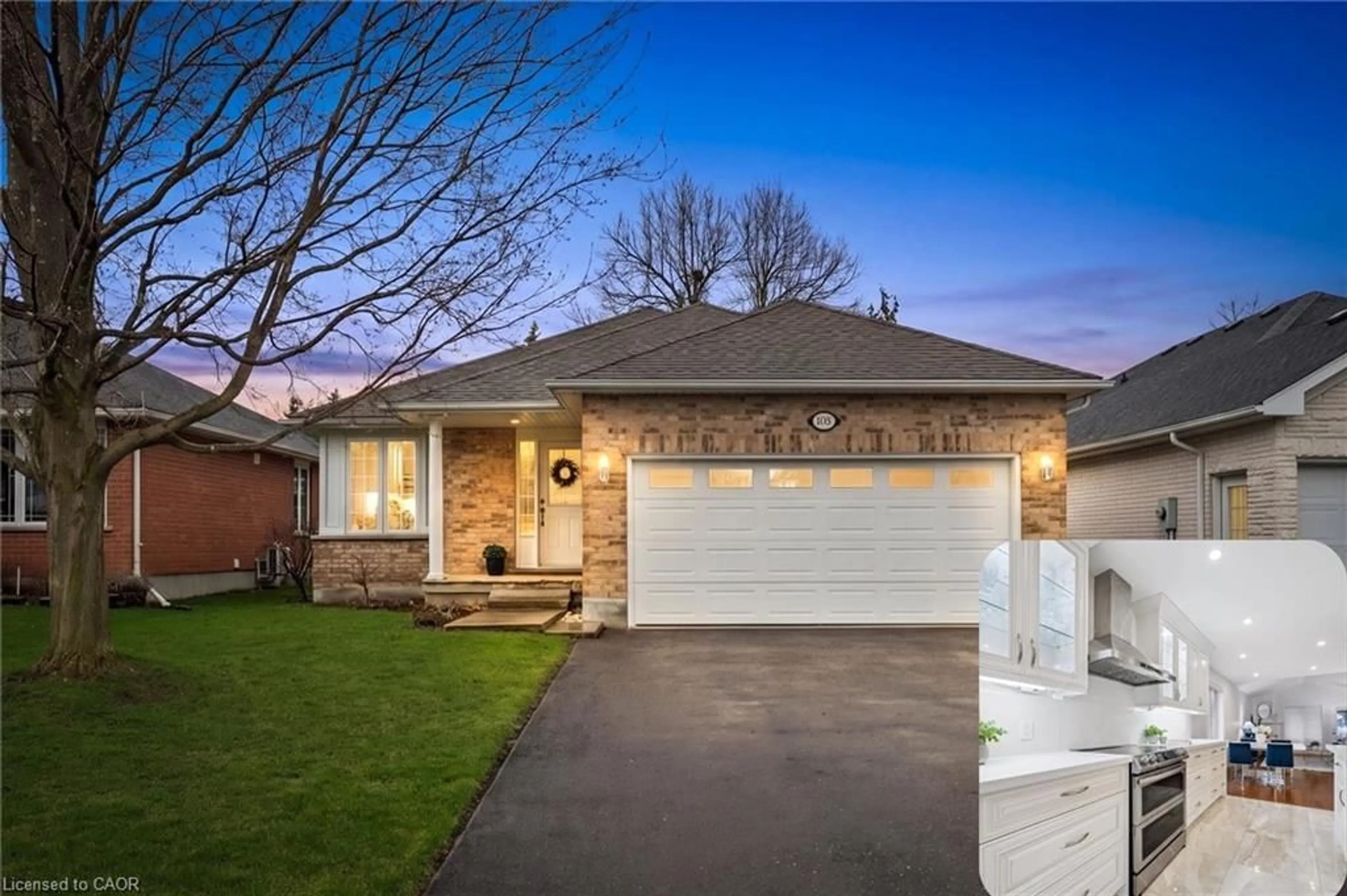 Home with brick exterior material, street for 489 Brentcliffe Dr, Waterloo Ontario N2T 2R8