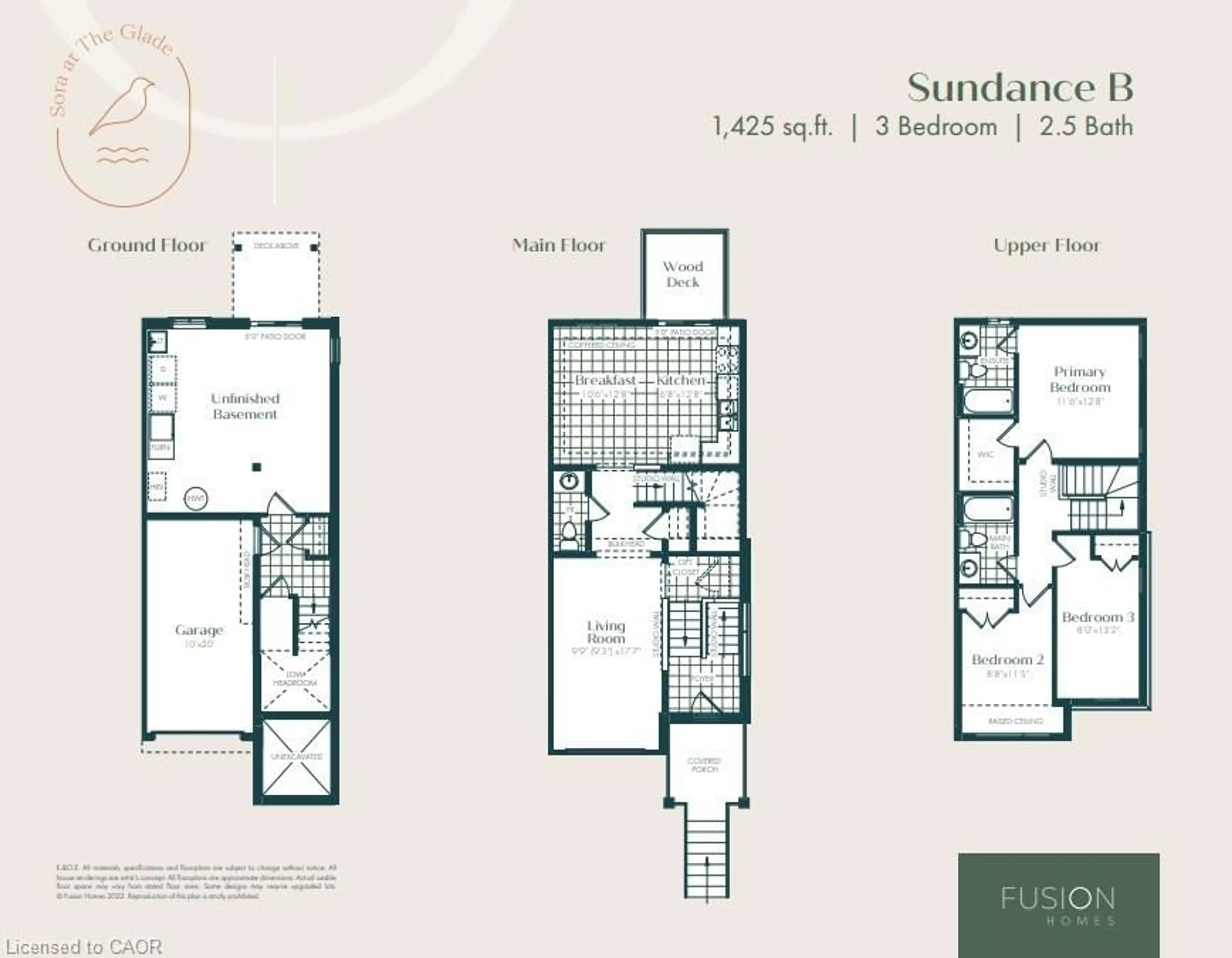 Floor plan for 2 Sora Lane, Guelph Ontario N1E 0T4