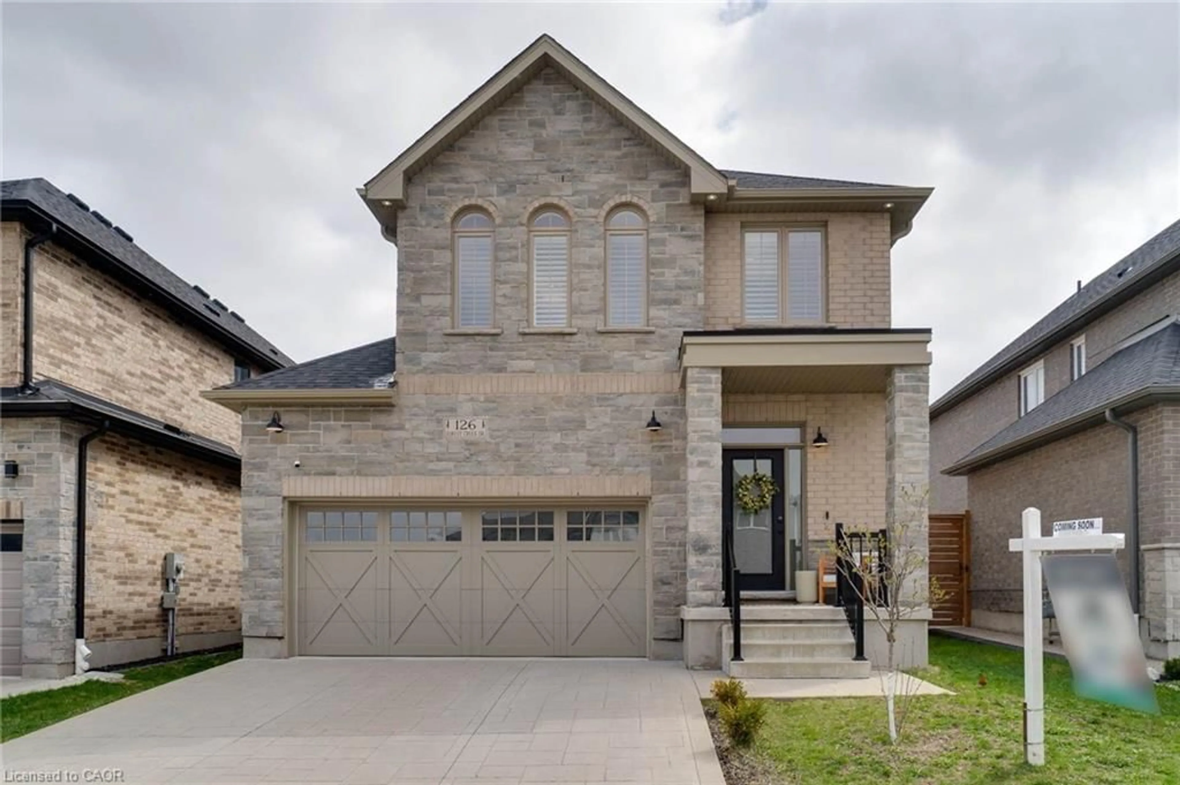 Home with brick exterior material, street for 126 Forest Creek Dr, Kitchener Ontario N2R 0M1