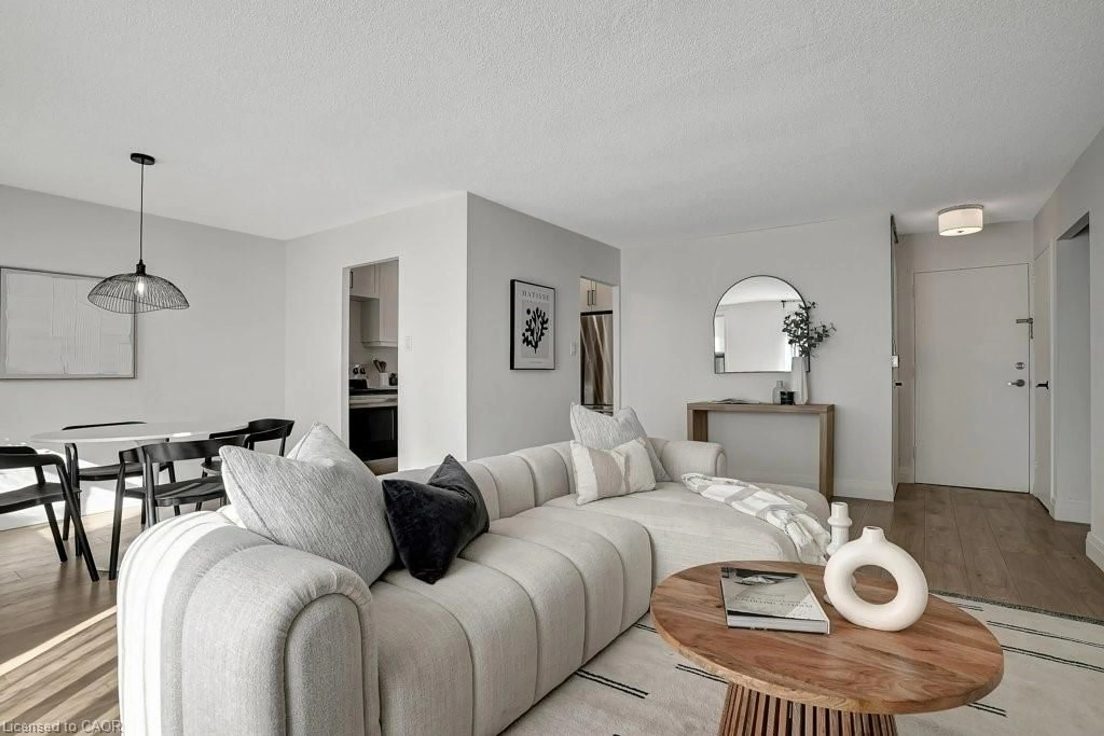 Living room with furniture, unknown for 1100 Courtland Ave #107, Kitchener Ontario N2C 2H9