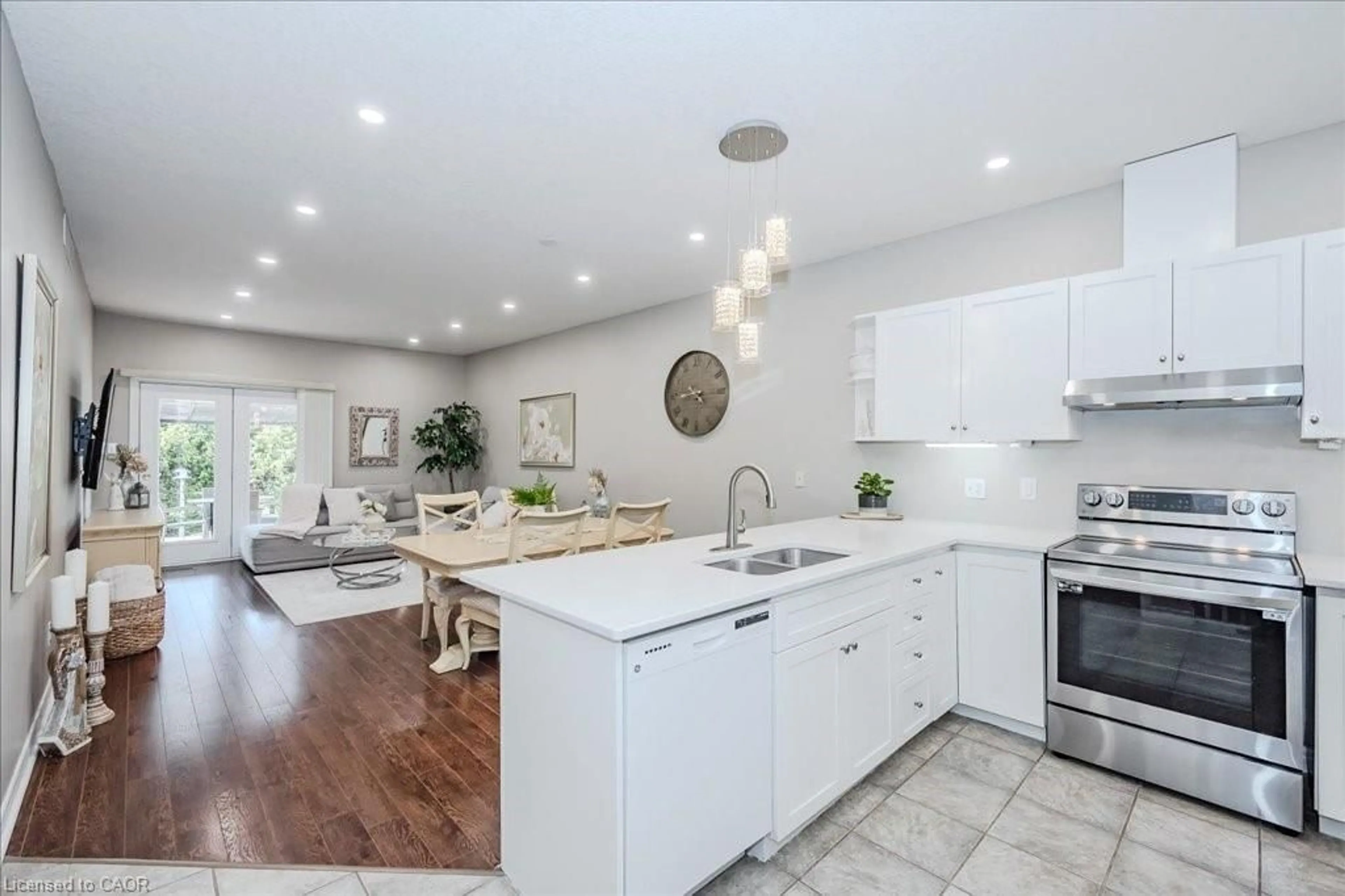 Open concept kitchen, ceramic/tile floor for 291 Bamford Dr, Listowel Ontario N1W 3V2