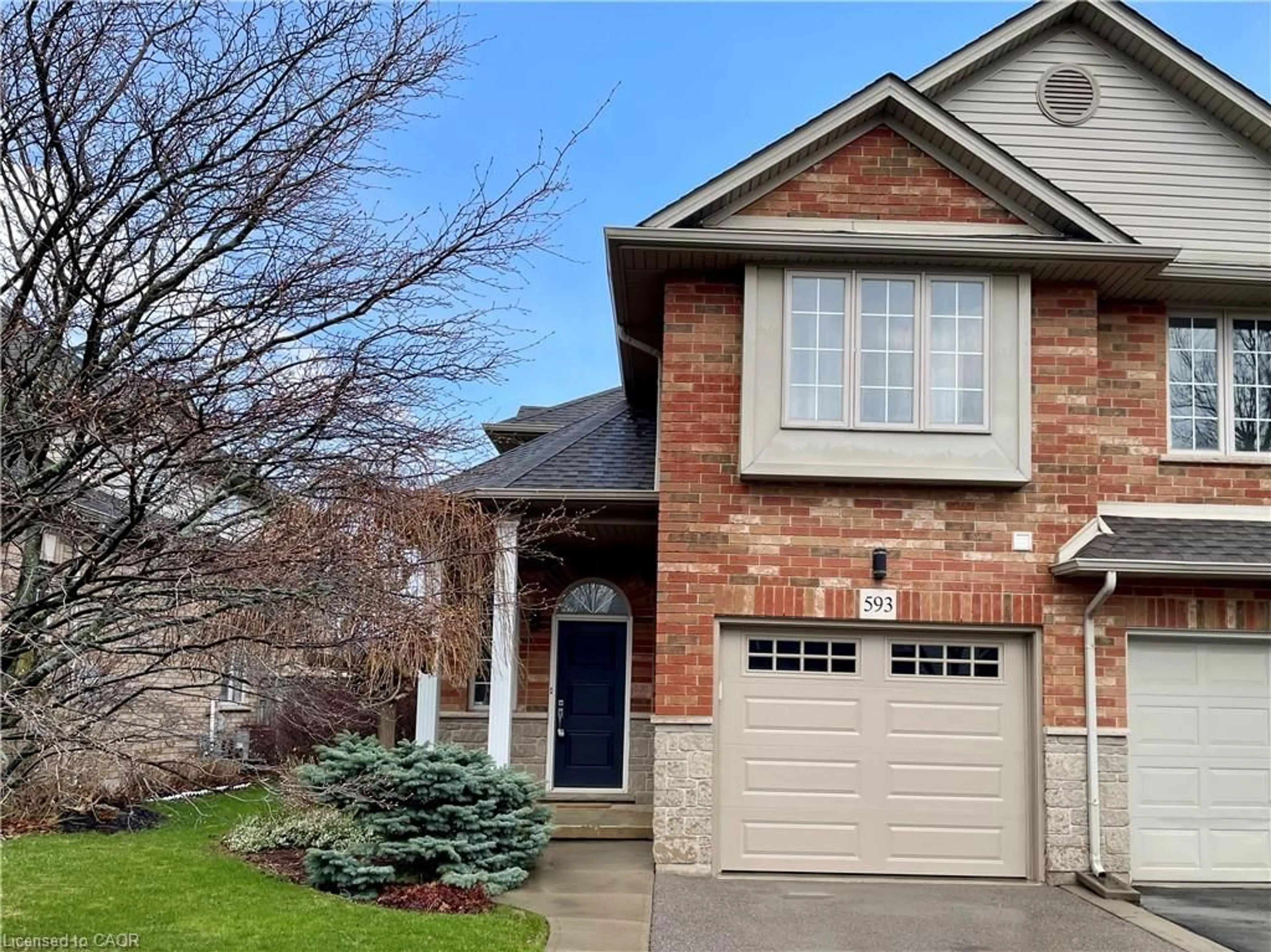 Home with brick exterior material, street for 593 Southridge Dr, Hamilton Ontario L9C 7V8