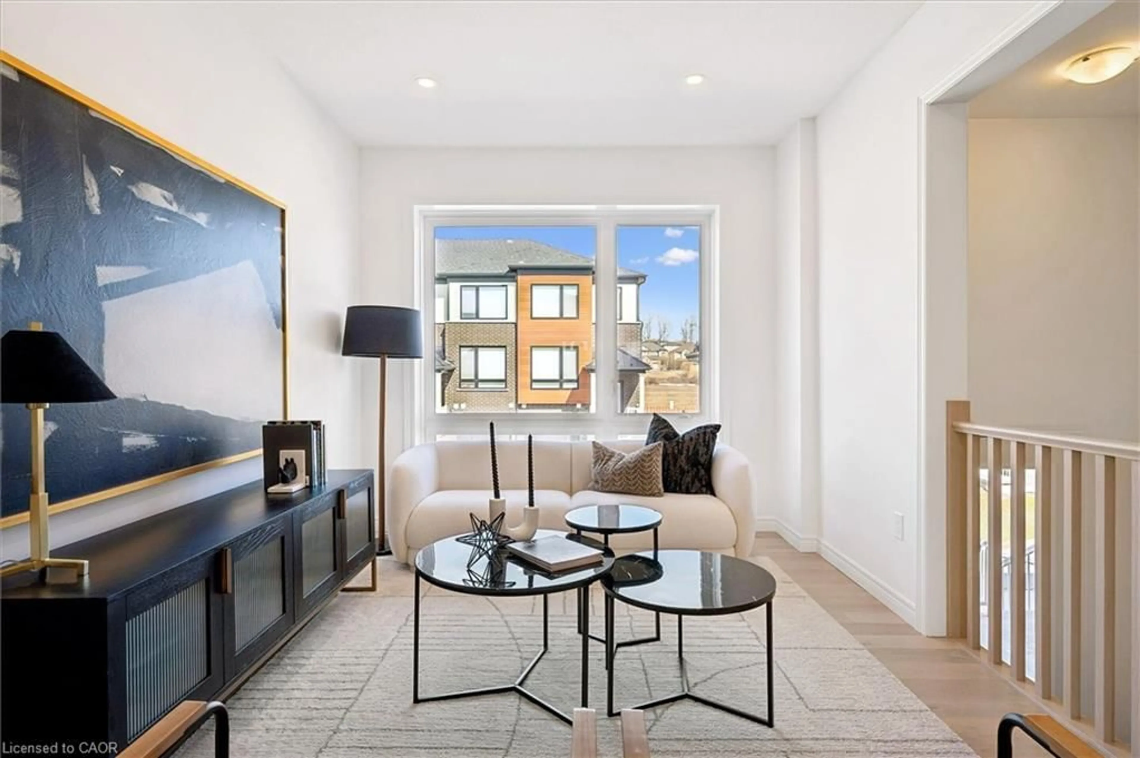 Living room with furniture, unknown for 14 Sora Lane, Guelph Ontario N1E 0T4