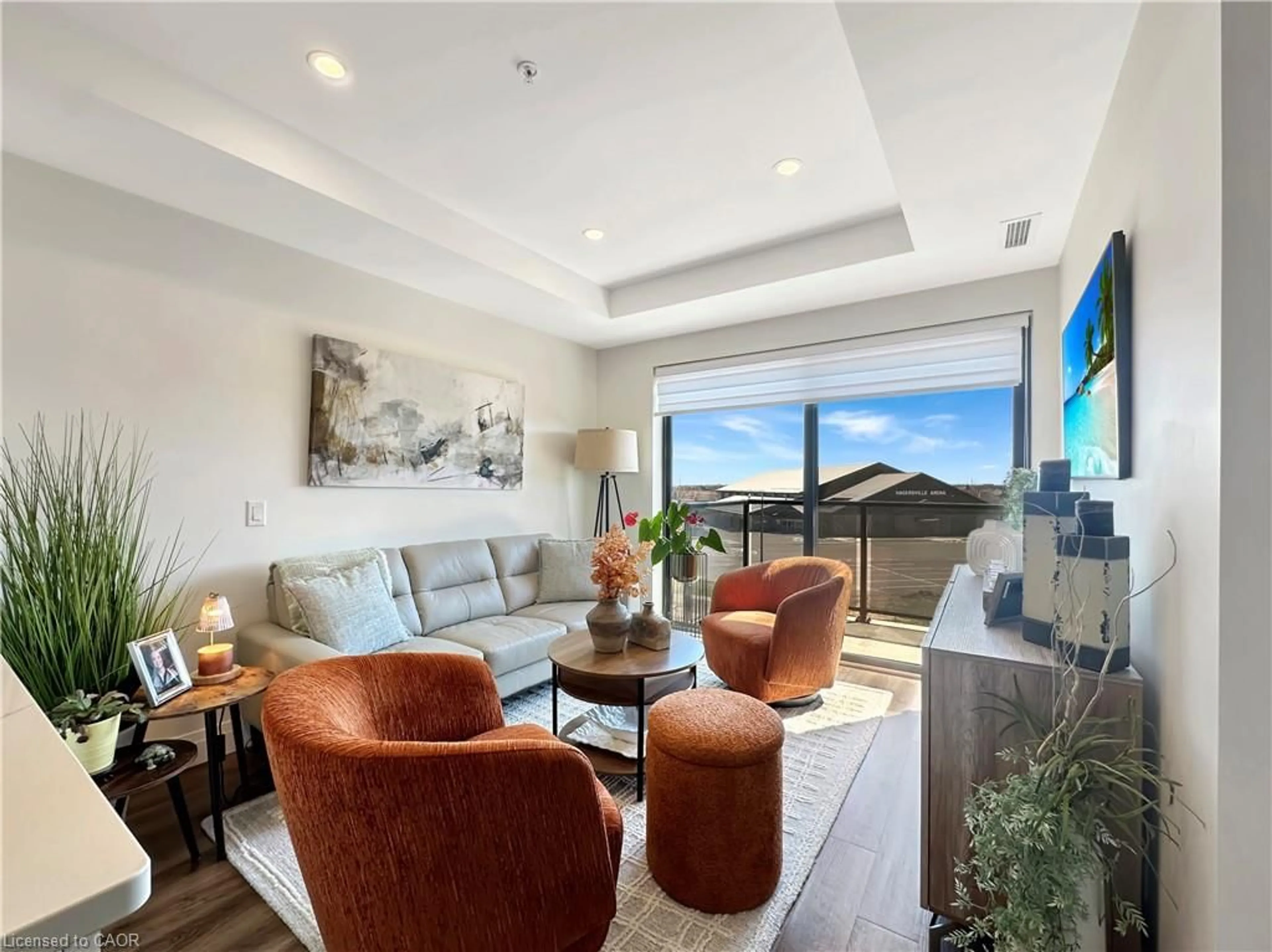 Living room with furniture, unknown for 64 Main St #305, Hagersville Ontario N0A 1H0