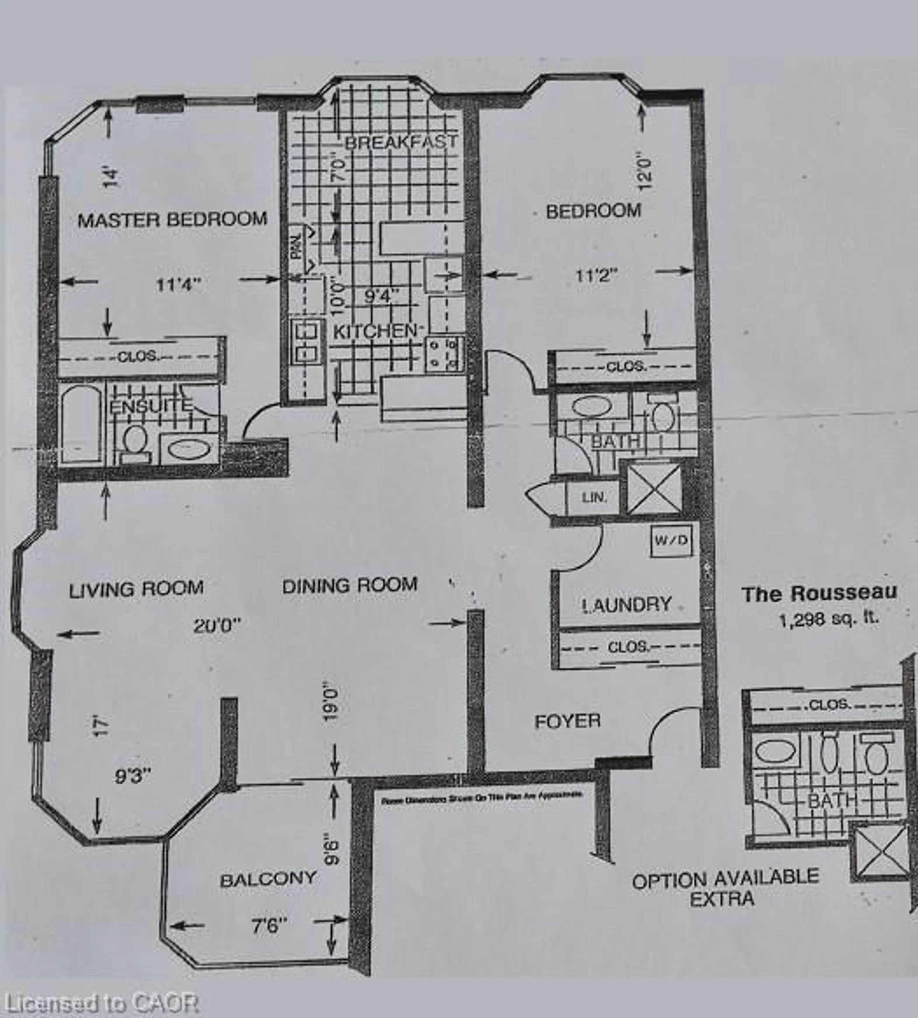 Floor plan for 5090 Pinedale Ave #501, Burlington Ontario L7L 3V8
