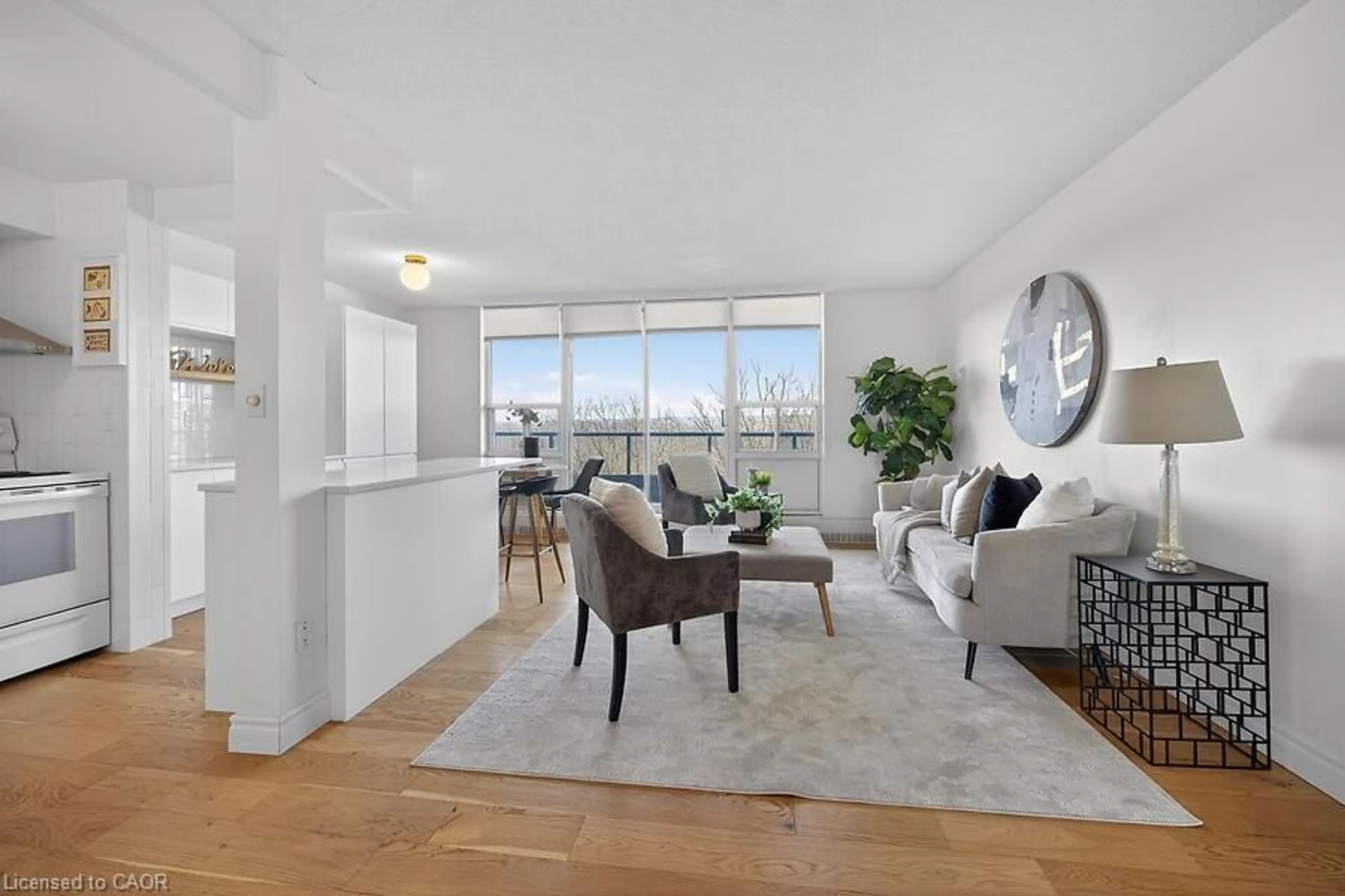 Living room with furniture, unknown for 1964 Main St #1105, Hamilton Ontario L8S 1J5