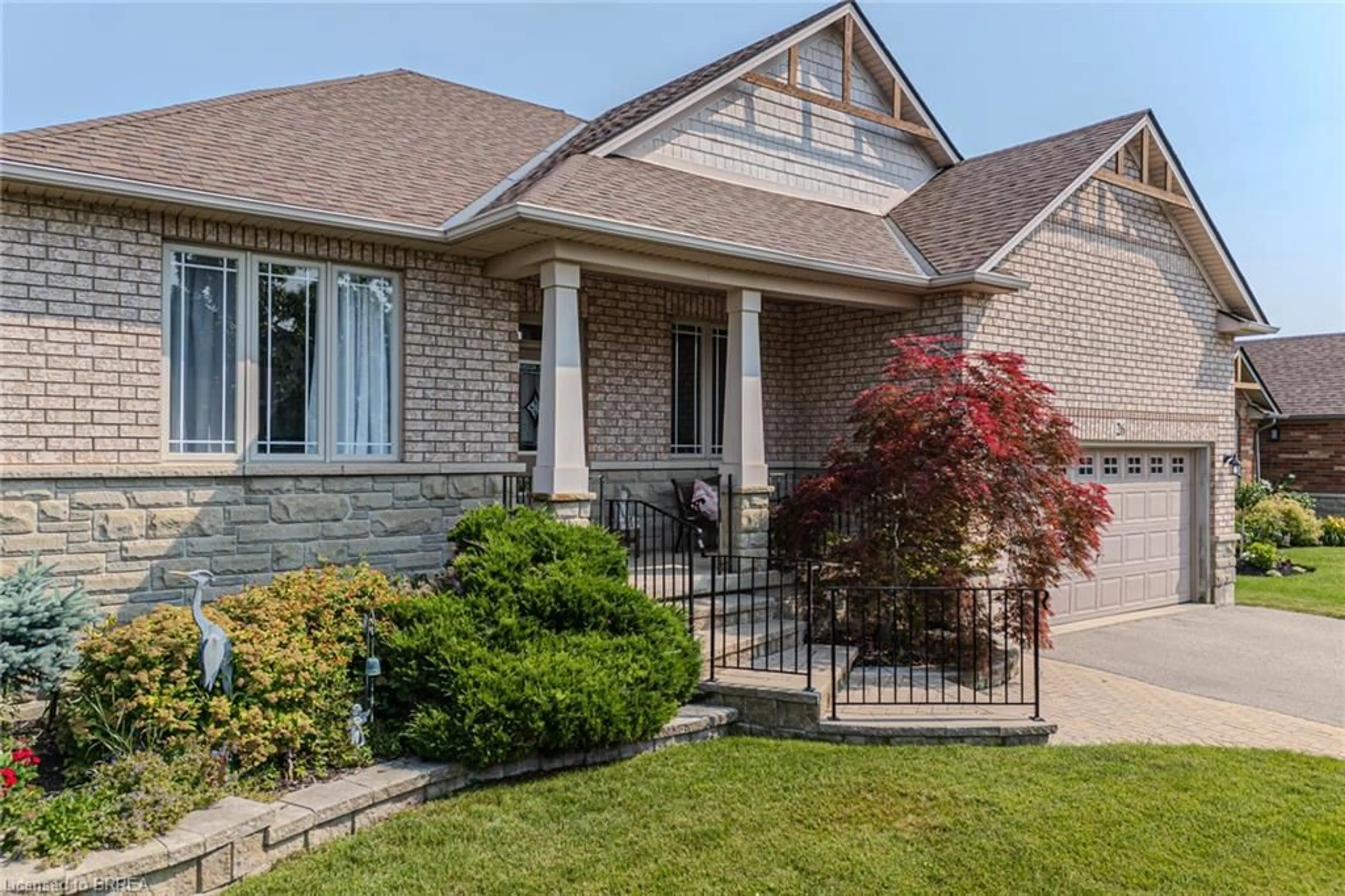 Home with brick exterior material, street for 26 Cobblestone Dr, Paris Ontario N3L 4G1