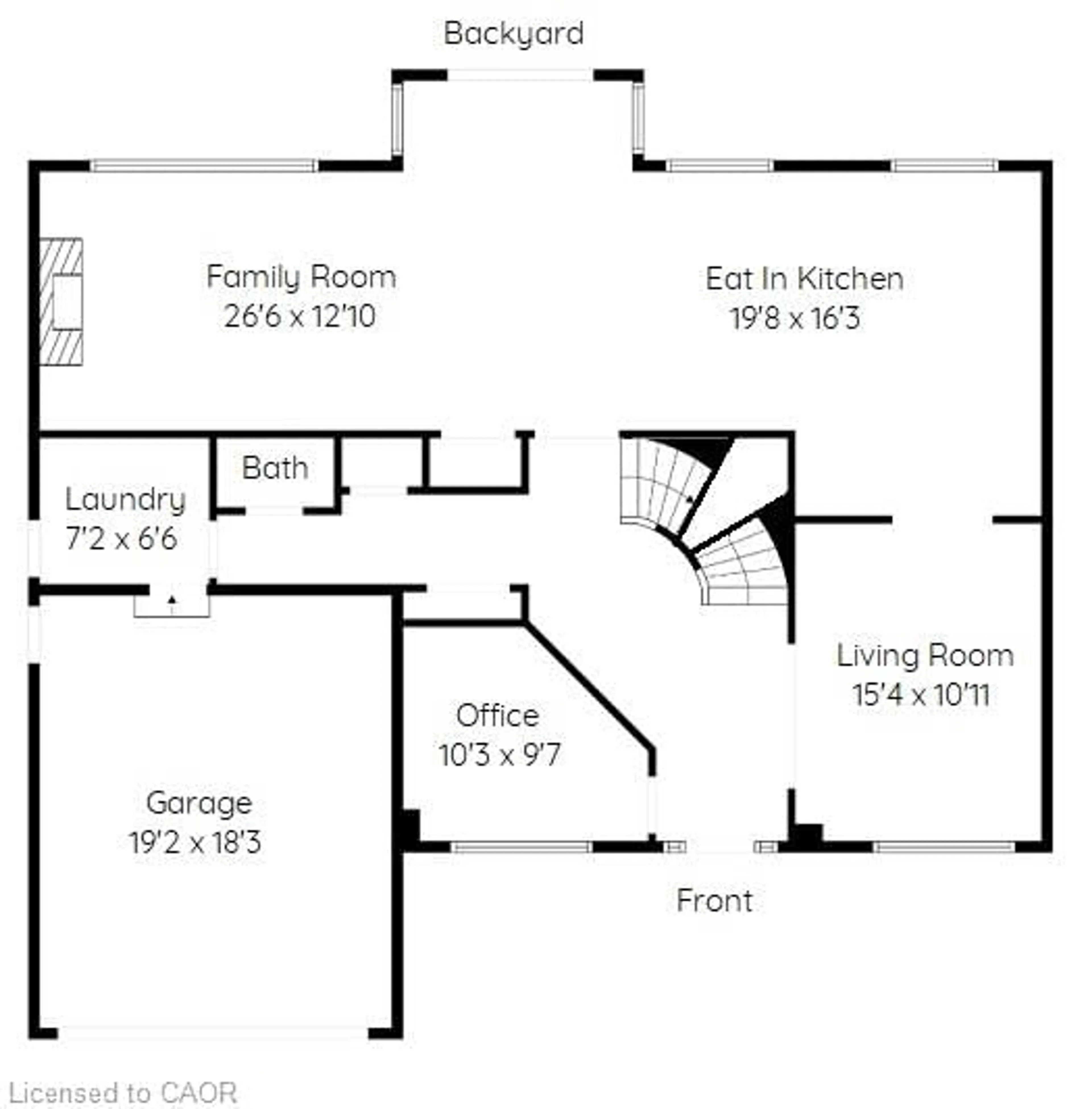Floor plan for 87 Jerome Park Dr, Dundas Ontario L9H 6R8