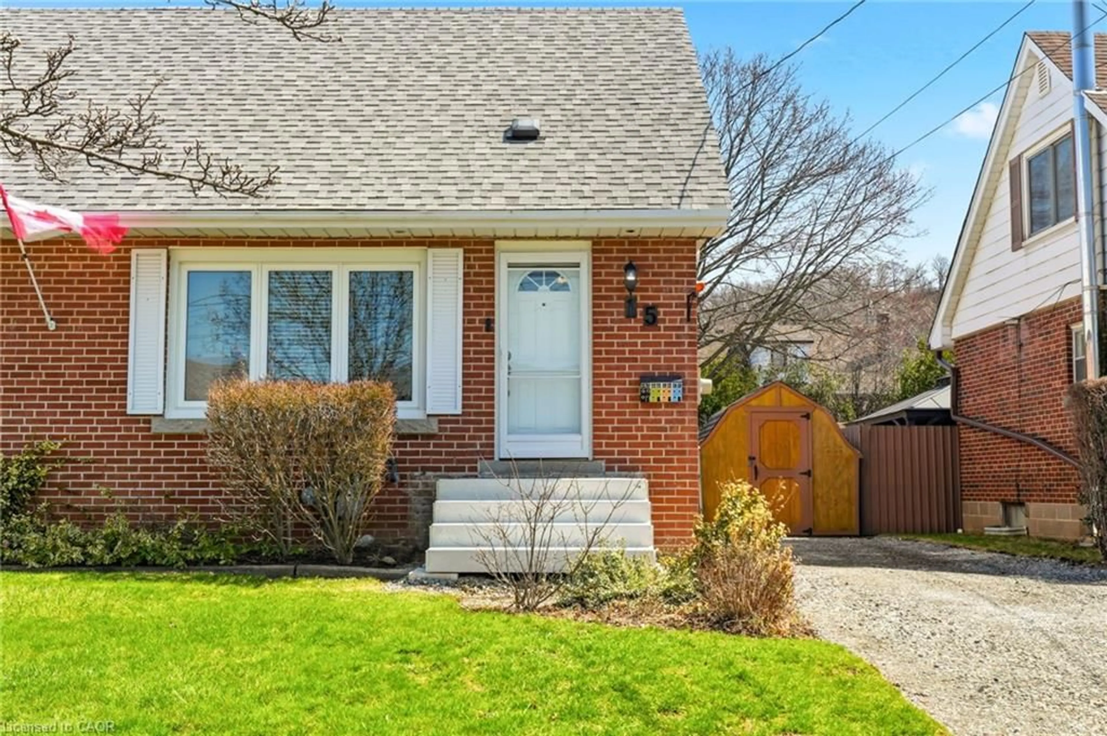 Home with brick exterior material, street for 15 Roselle Pl, Stoney Creek Ontario L8G 1R2