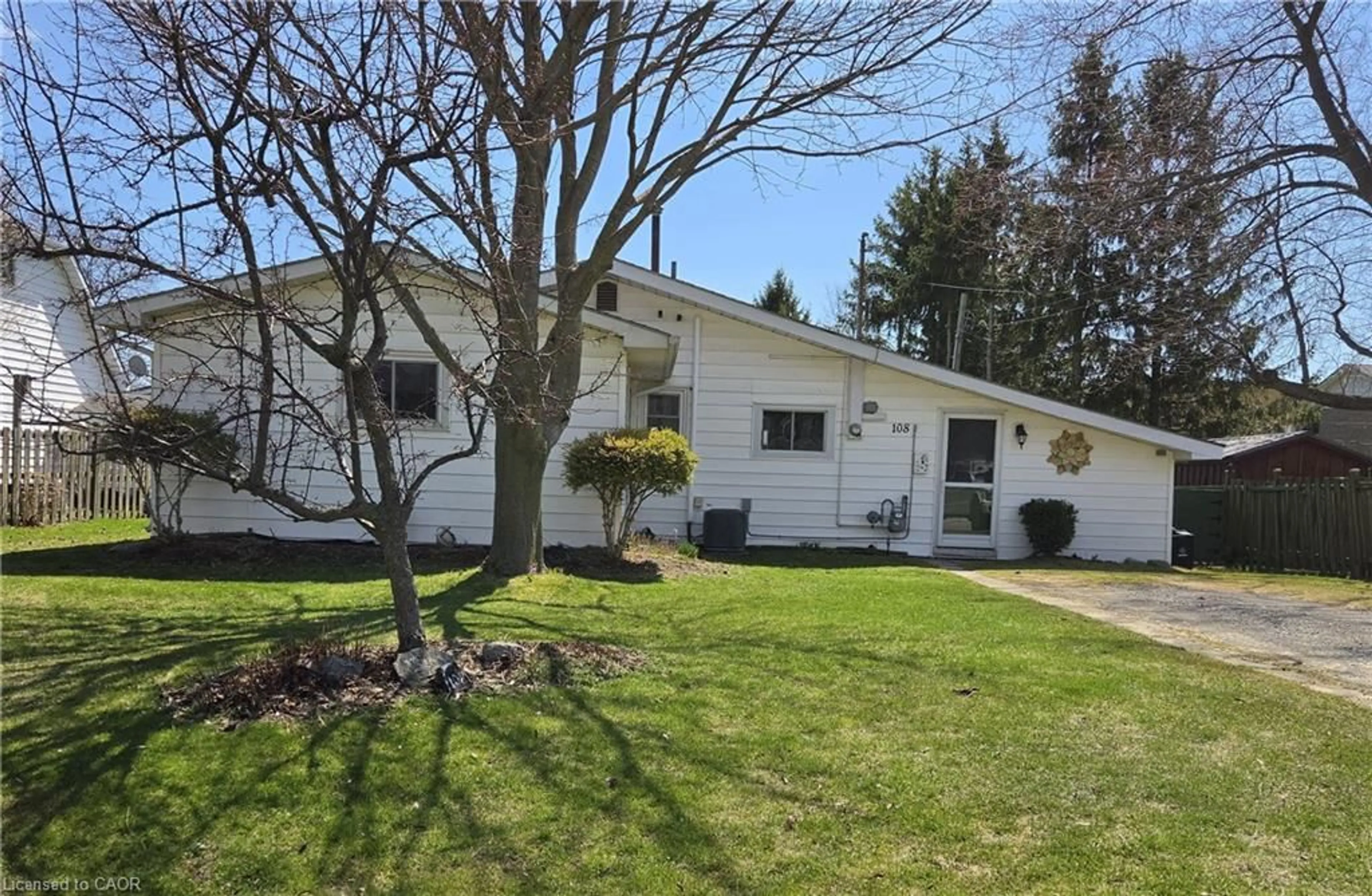 Home with vinyl exterior material, street for 108 New Lakeshore Rd, Port Dover Ontario N0A 1N8