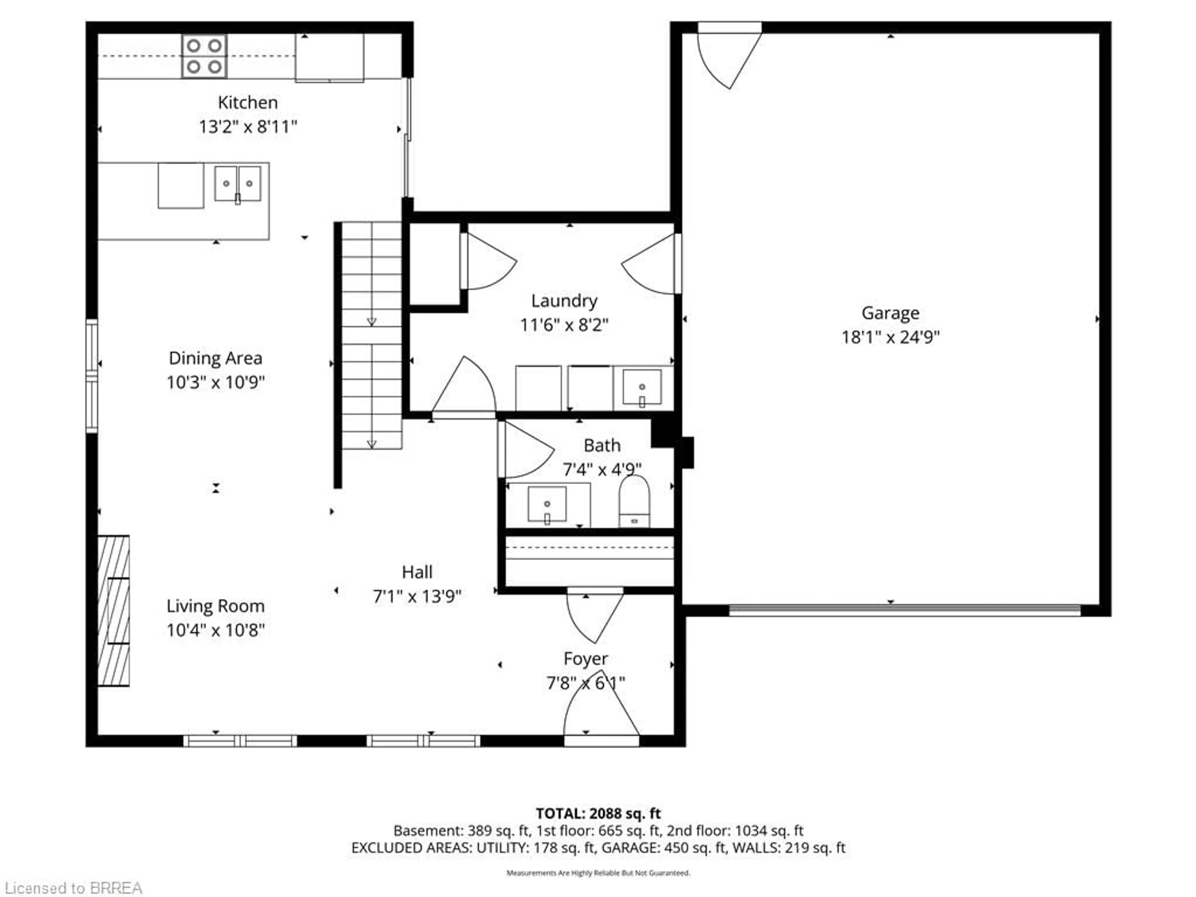 Floor plan for 37 Barnes Ave, Brantford Ontario N3R 4Y9