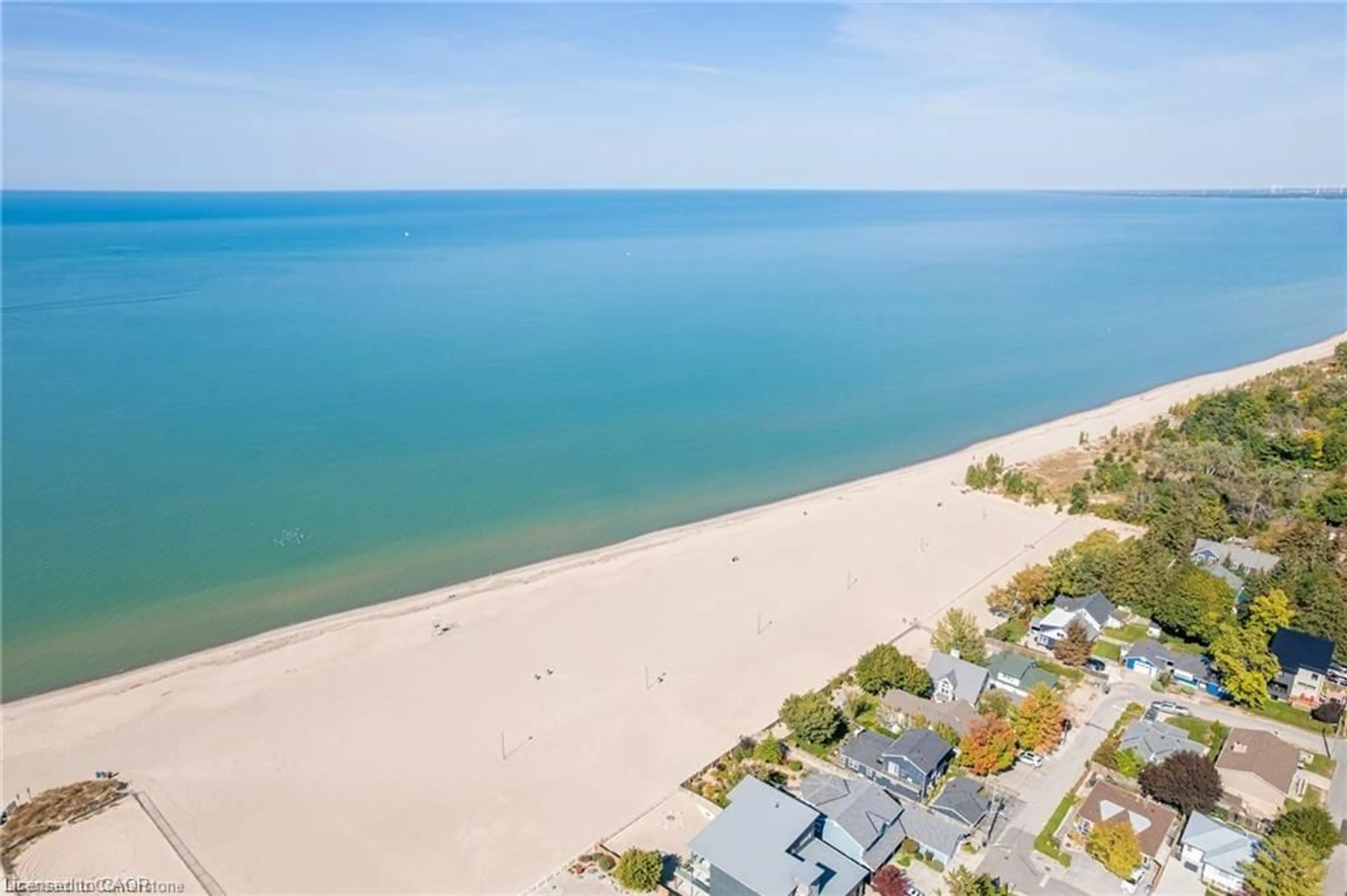 A pic from outside/outdoor area/front of a property/back of a property/a pic from drone, water/lake/river/ocean view for 11 Dietrich Cres, Grand Bend Ontario N0M 1T0