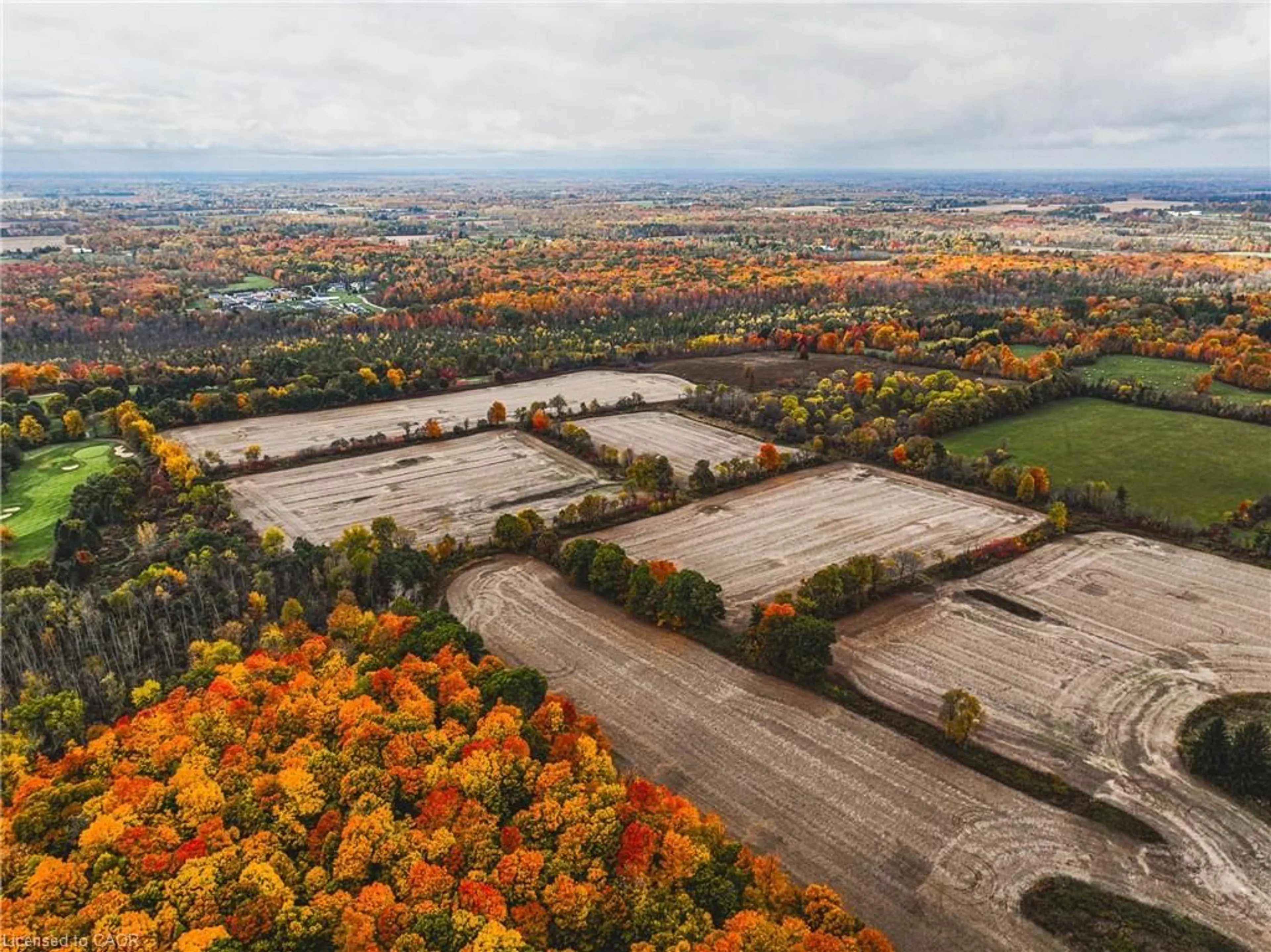 A pic from outside/outdoor area/front of a property/back of a property/a pic from drone, forest/trees view for 4300 Cedar Springs Rd, Burlington Ontario L7P 0P8