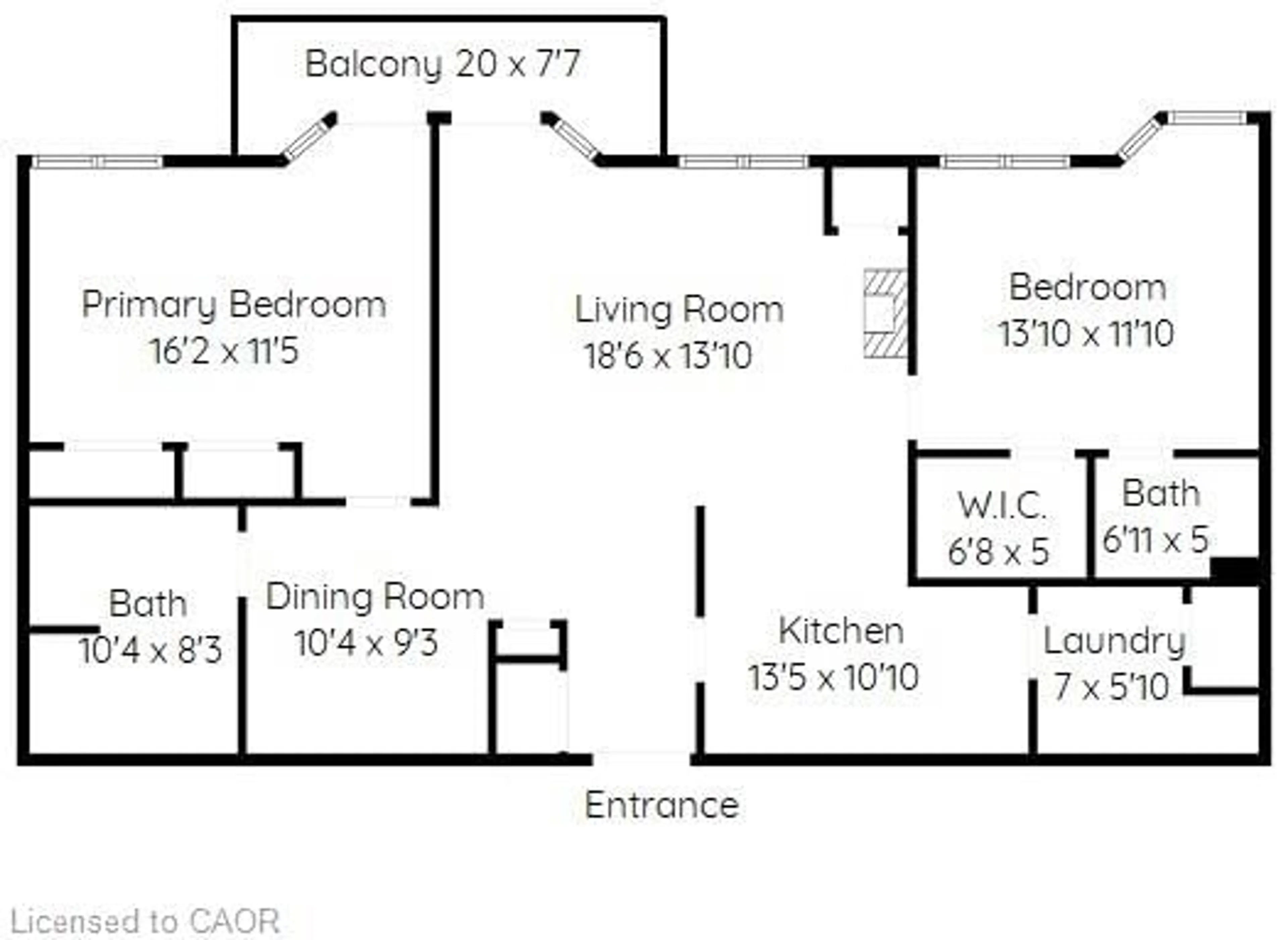 Floor plan for 317 Lock St #214, Dunnville Ontario N1A 0A1