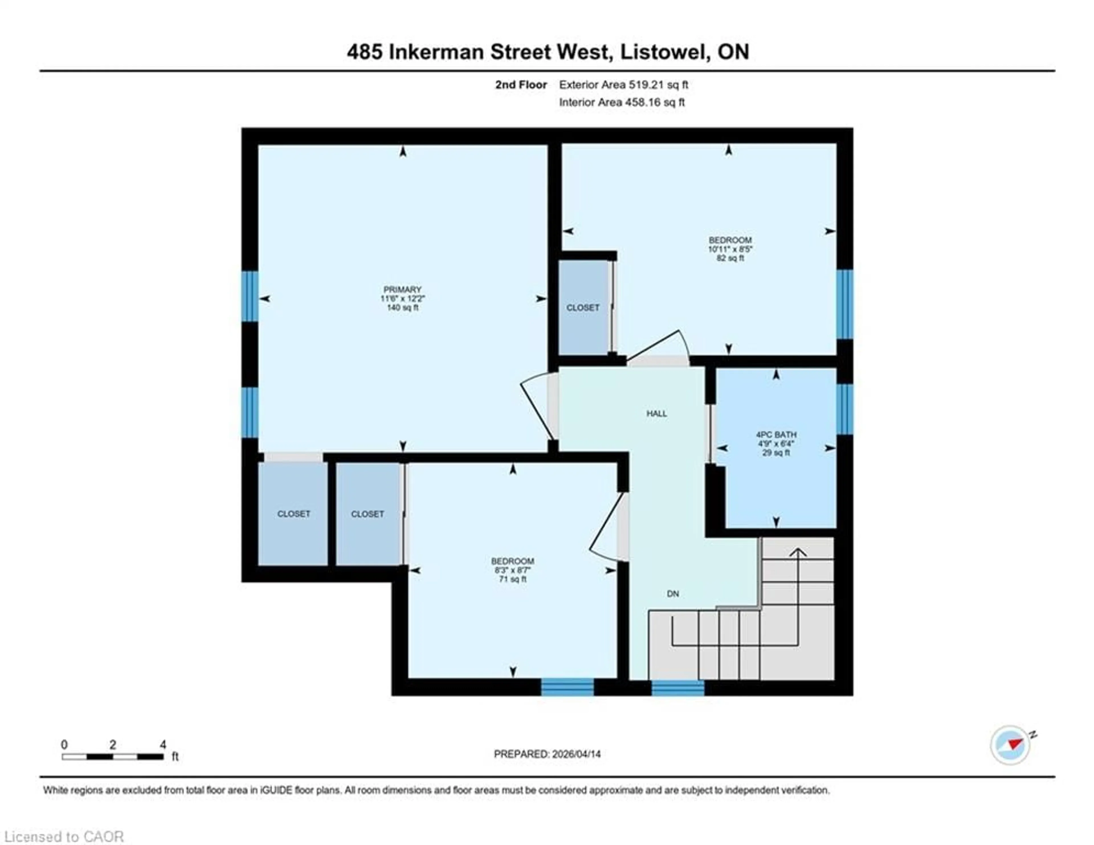 Floor plan for 485 Inkerman St, Listowel Ontario N4W 1C4
