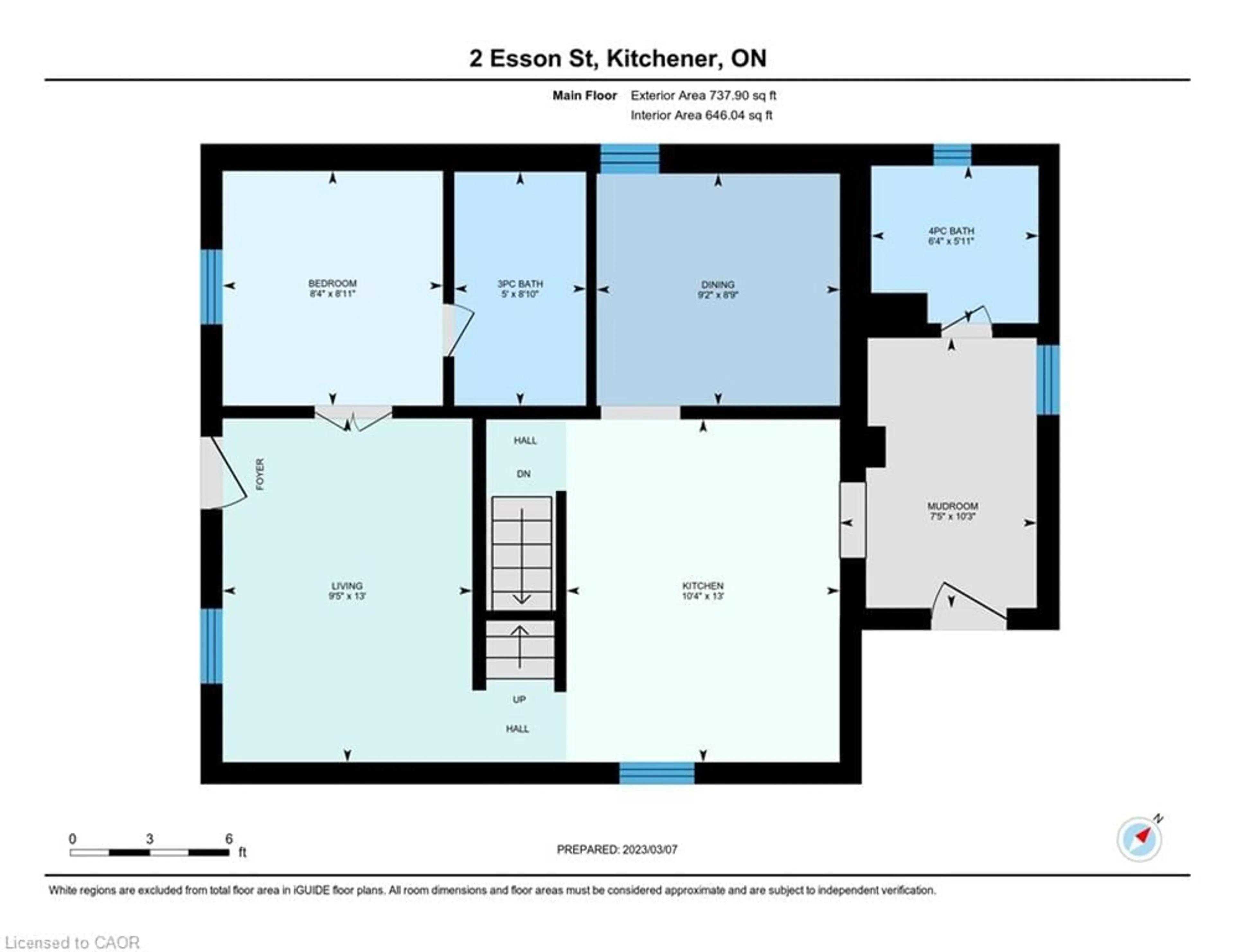Floor plan for 2 Esson St, Kitchener Ontario N2M 2T9