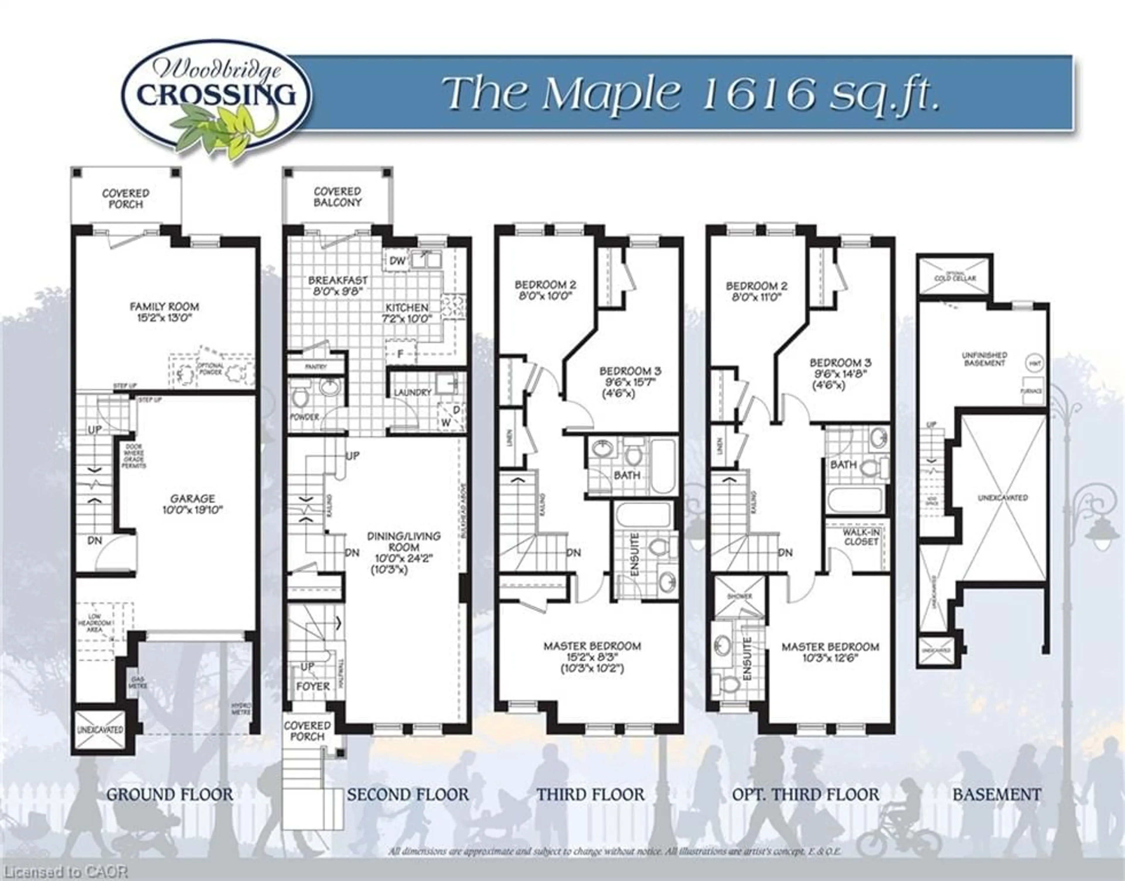 Floor plan for 10 Porter Ave #5, Woodbridge Ontario L4L 0H1