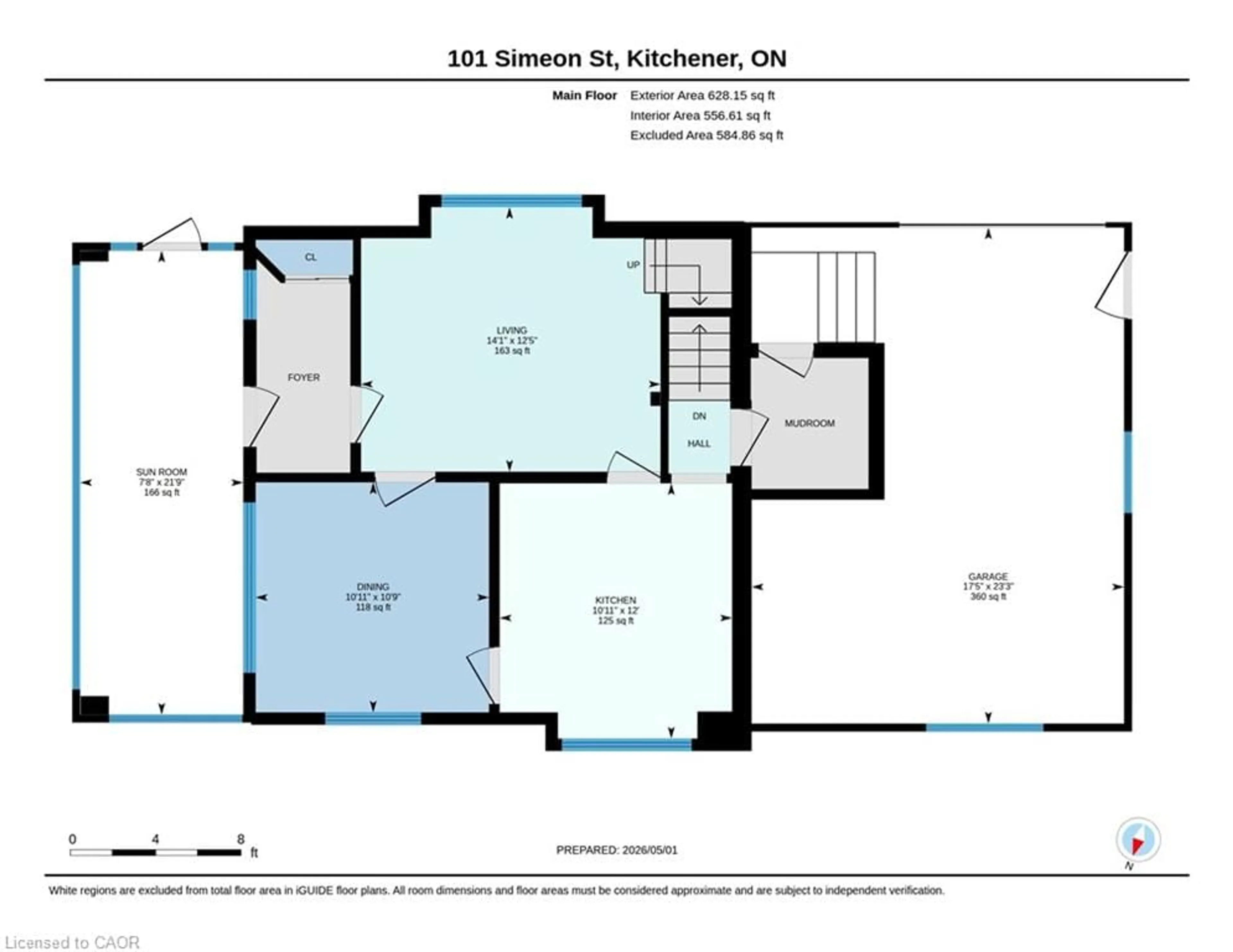 Floor plan for 111 Simeon St, Kitchener Ontario N2H 1S6